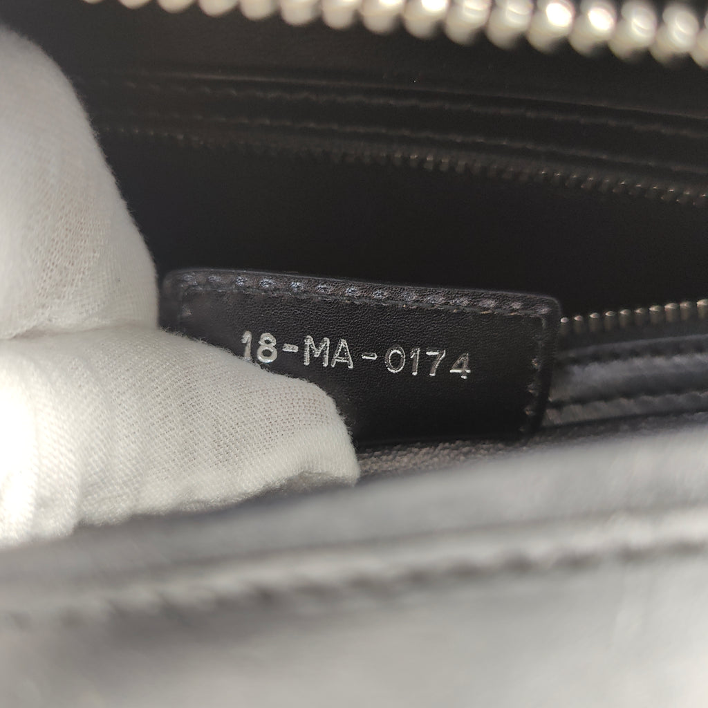Box Calfskin Lady Dior Pouch Tote Black