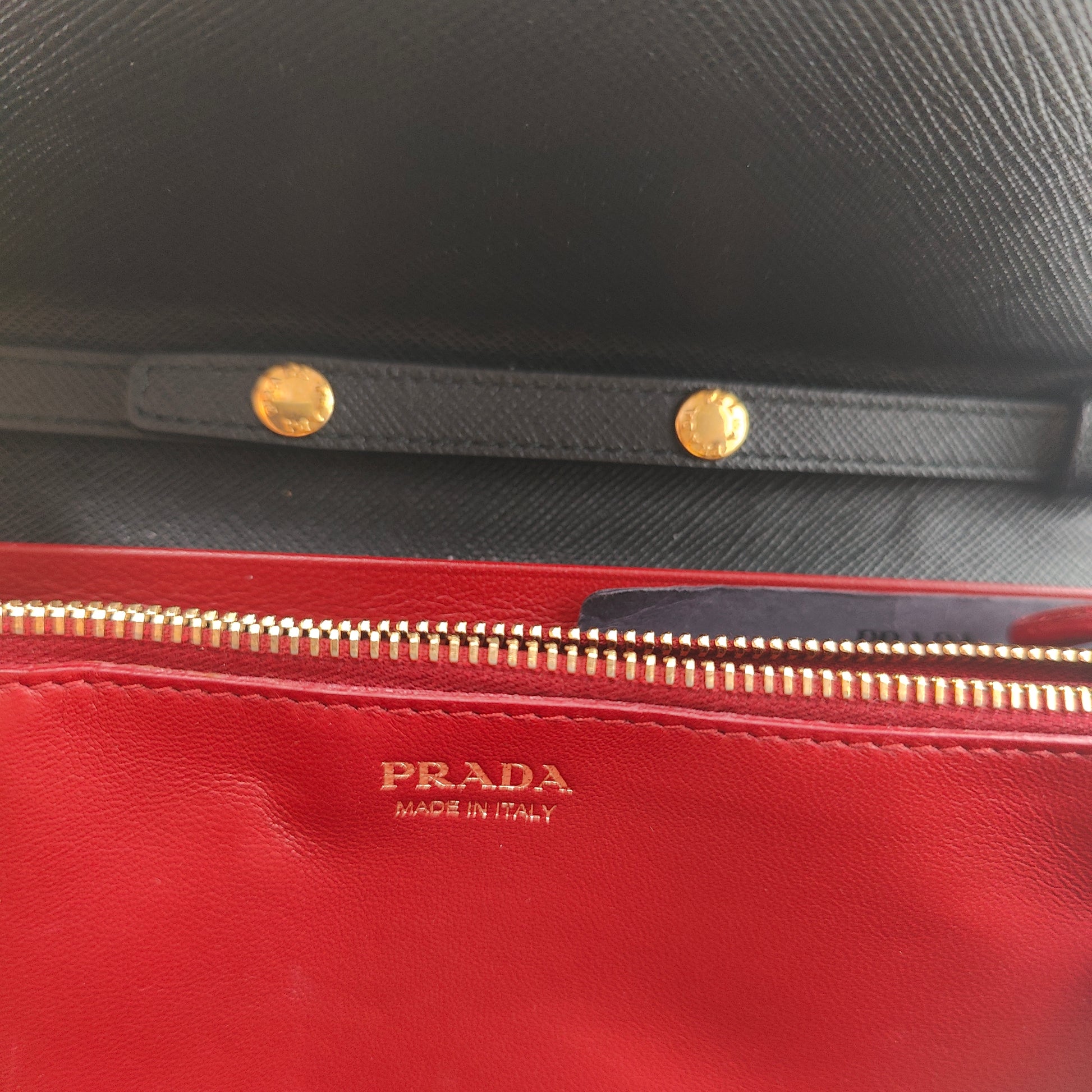 Wristlet Wallet on Chain Saffiano Leather