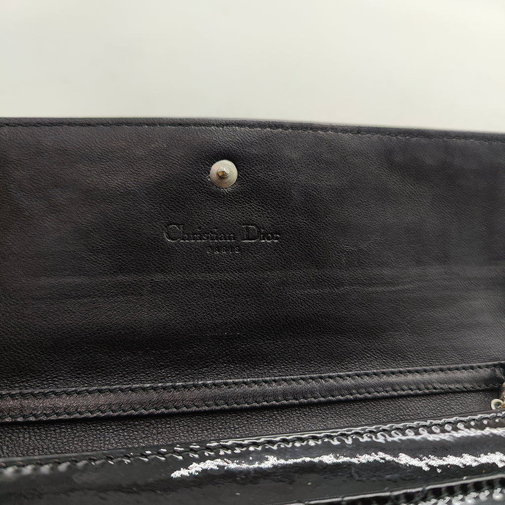 Lady Dior Rendez Vous Short Chain Wallet Cannage Quilt Patent