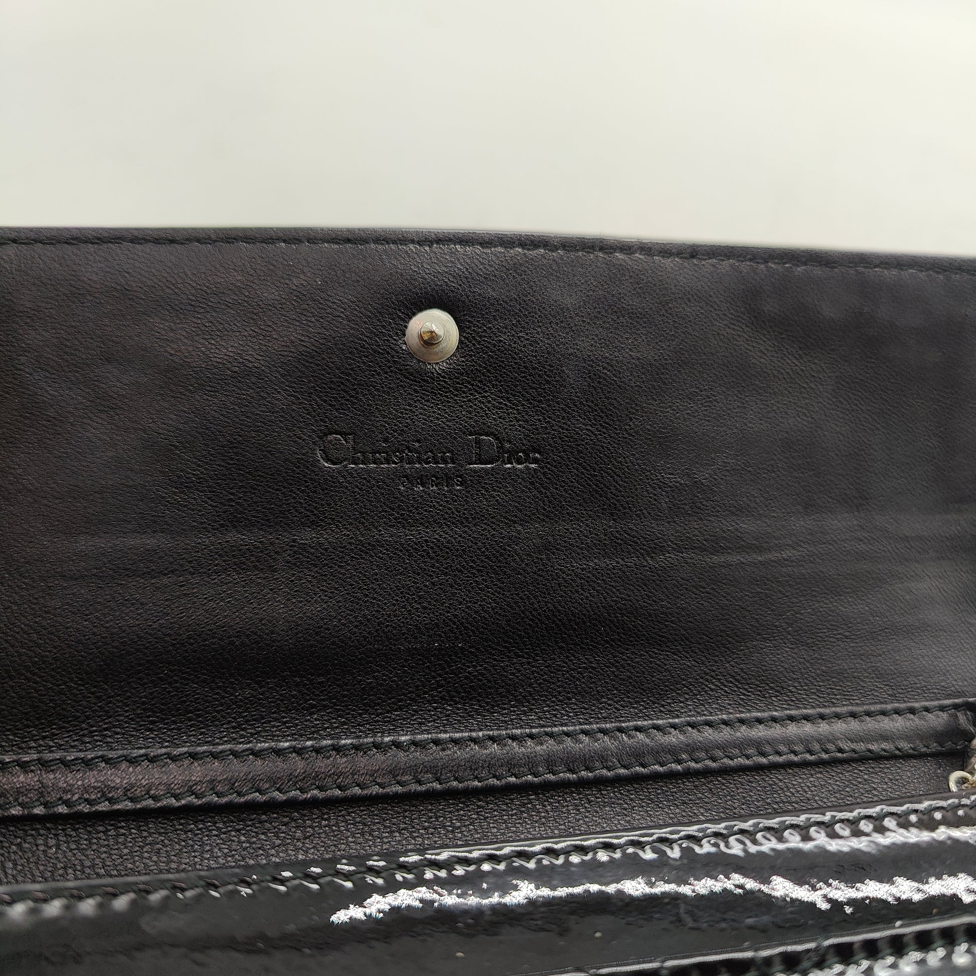 Lady Dior Rendez Vous Short Chain Wallet Cannage Quilt Patent
