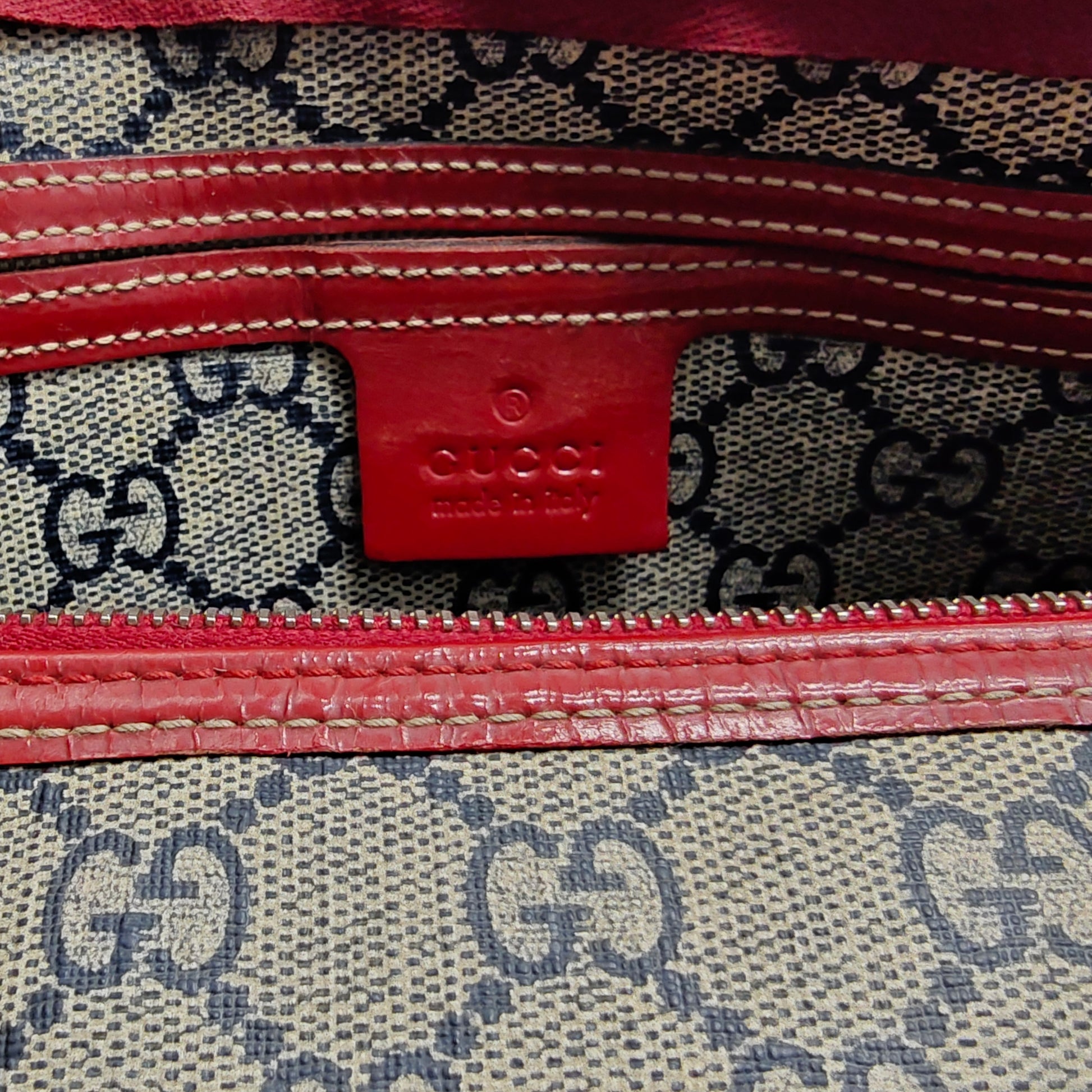 GG Supreme Tattoo Heart Joy Boston Bag