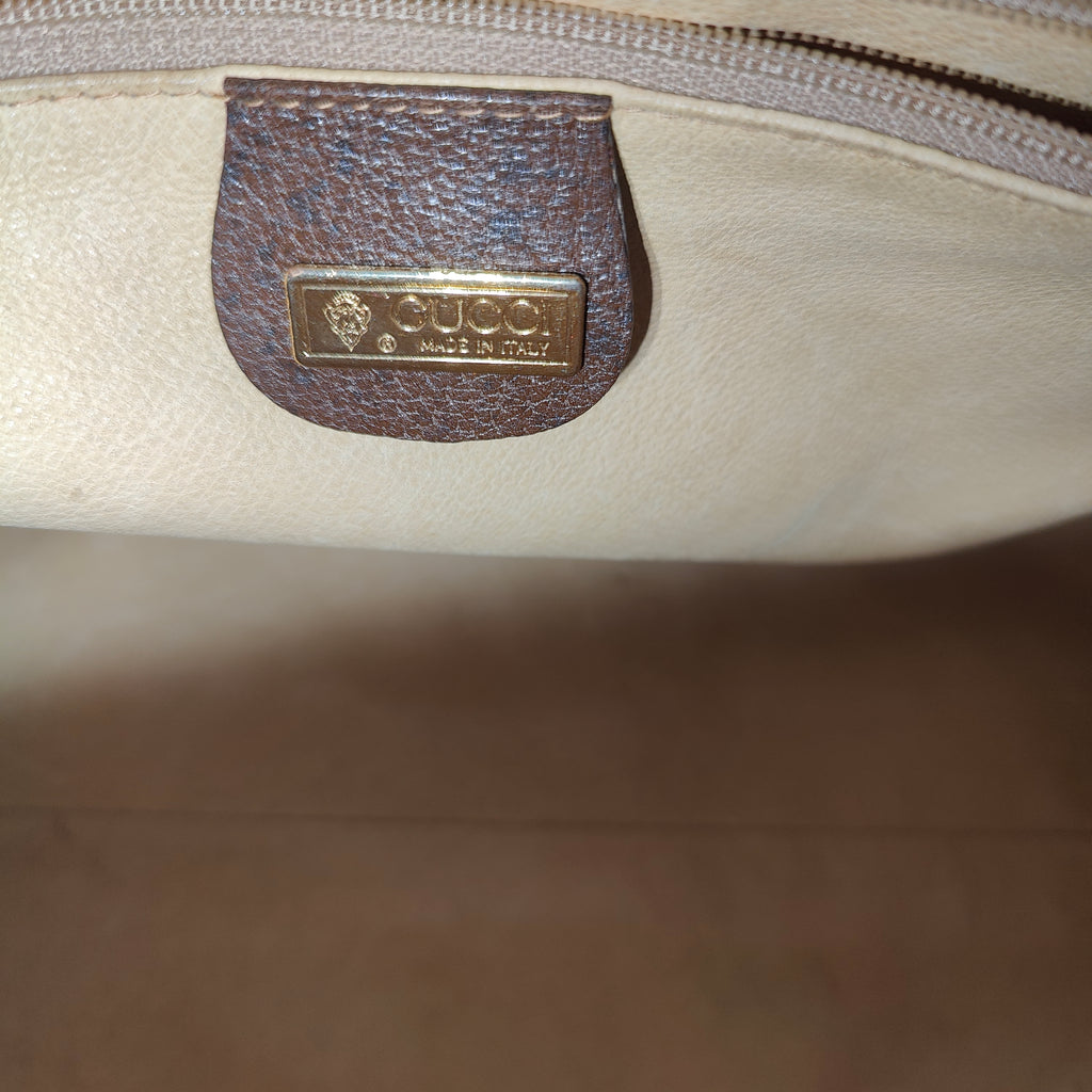 Vintage Web Boston Bag Leather