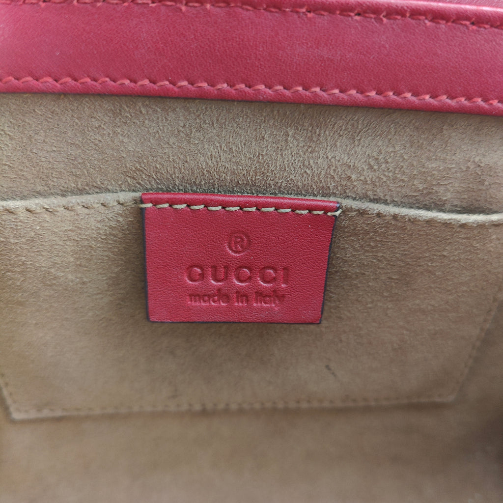 Padlock Shoulder Bag GG Coated Canvas and Leather Small