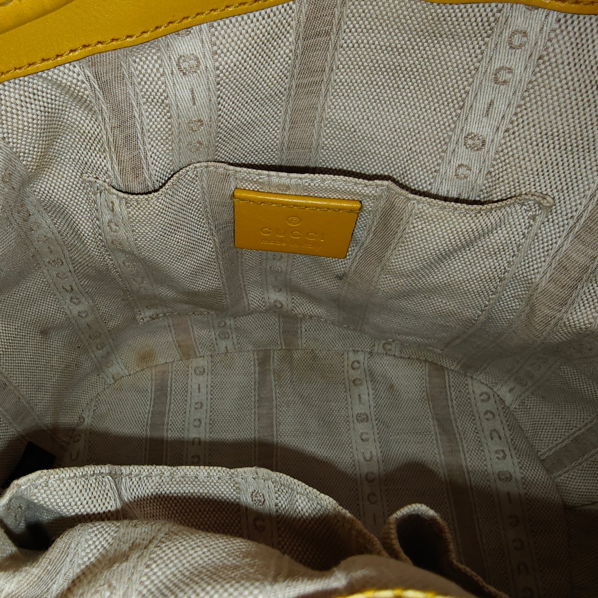 Bright Bucket Bag Diamante Leather Small