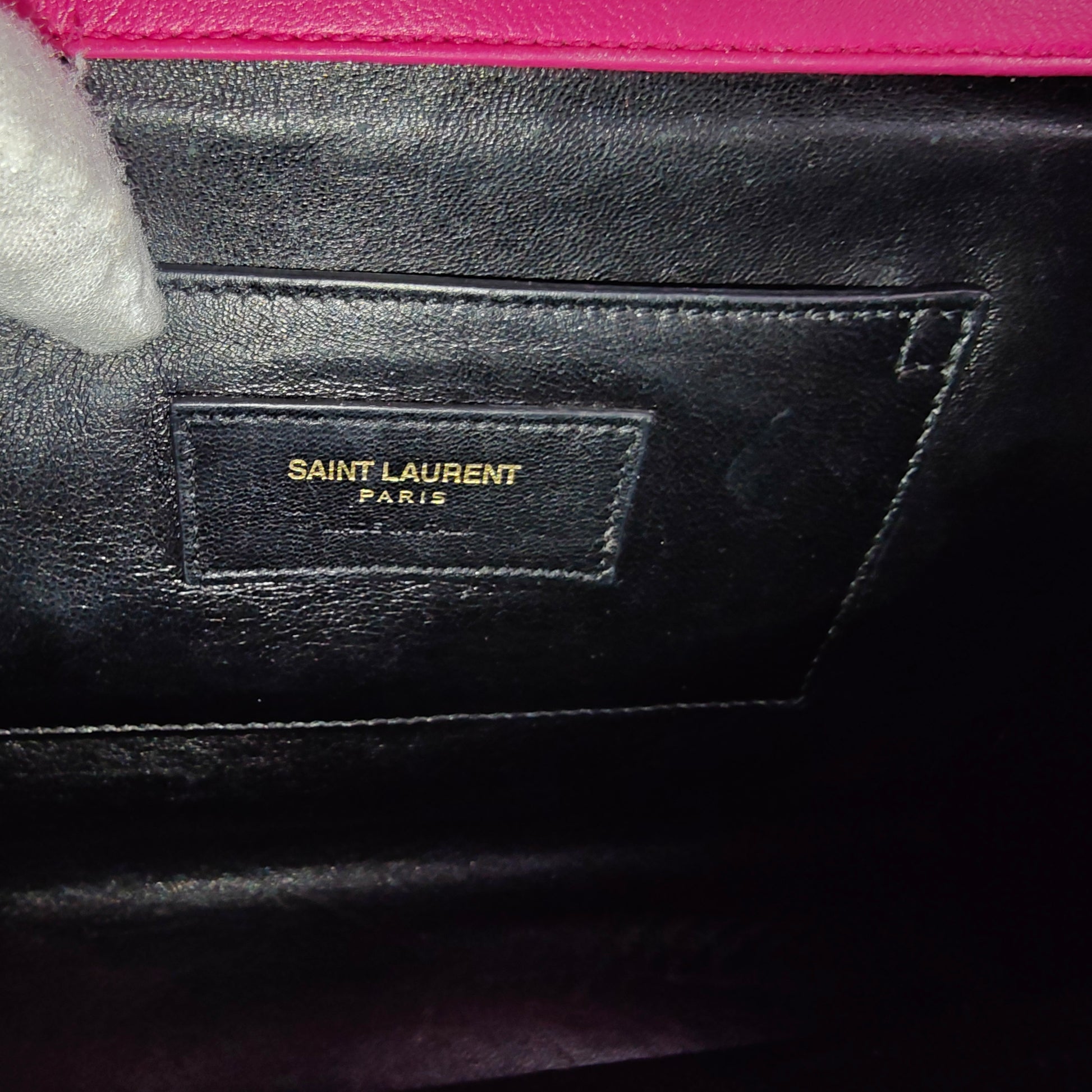 Classic Monogram Envelope Satchel Matelasse Chevron Leather Medium
