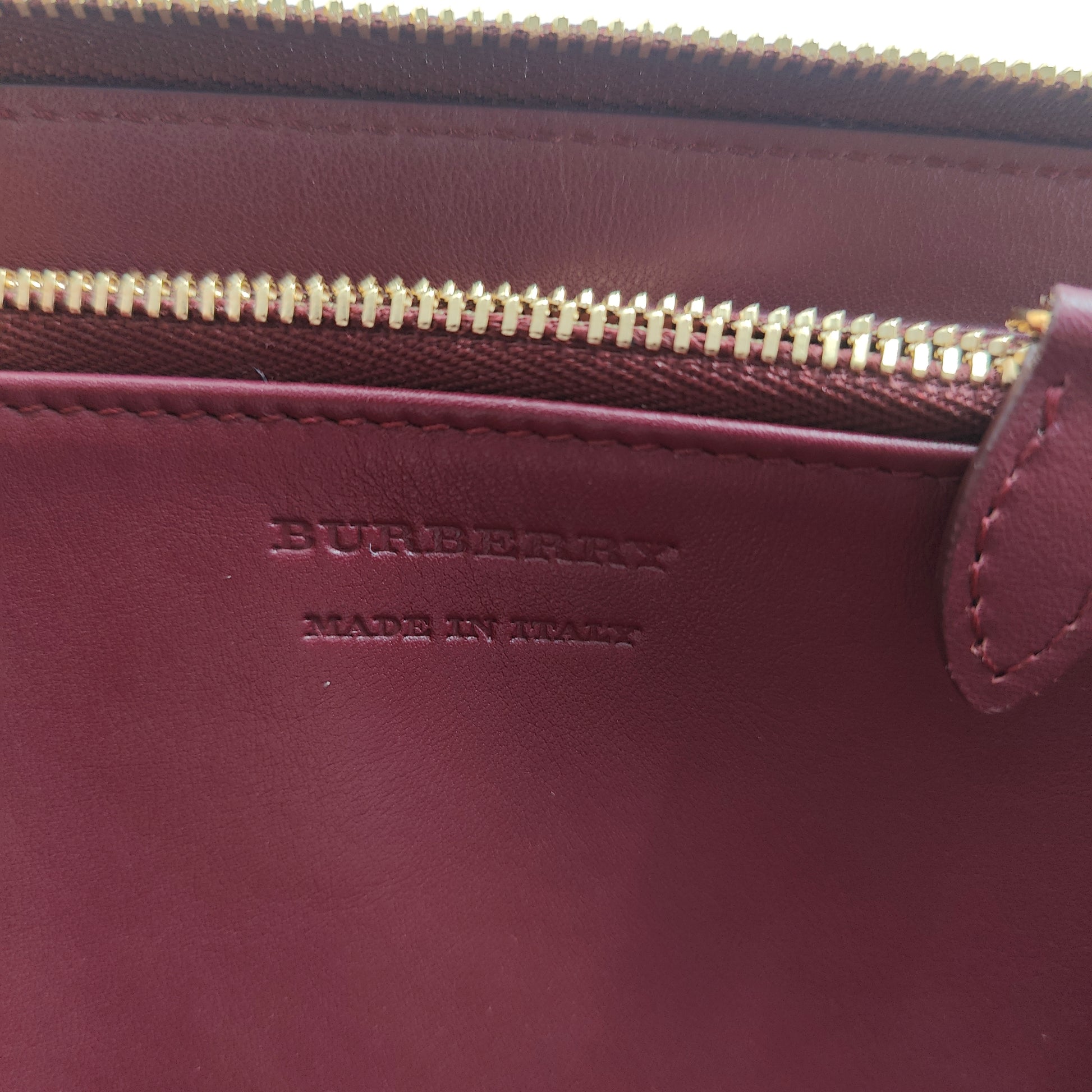 Elmore Zip Wallet Leather with Horseferry Check Canvas