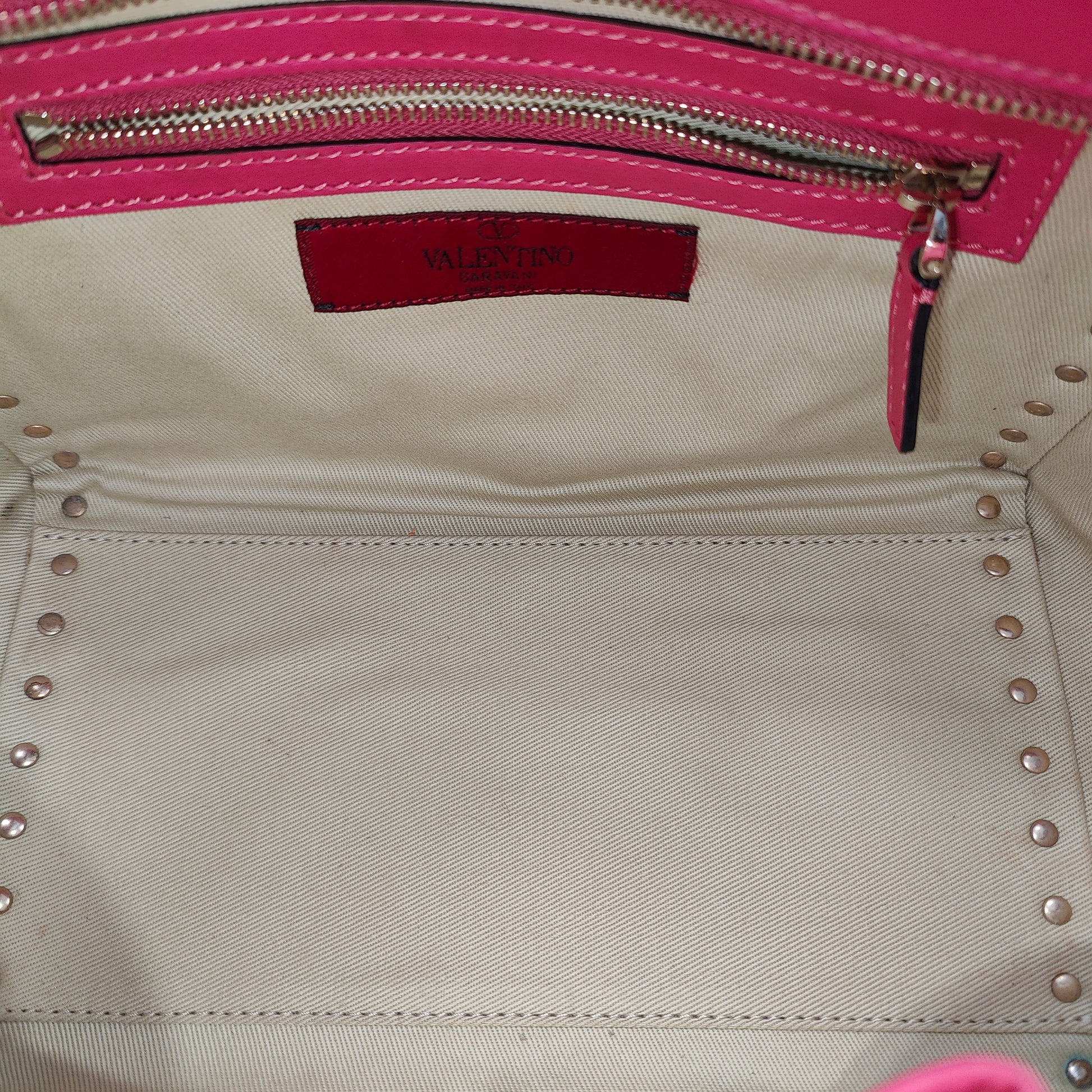 Rockstud Tote Rigid Leather Small