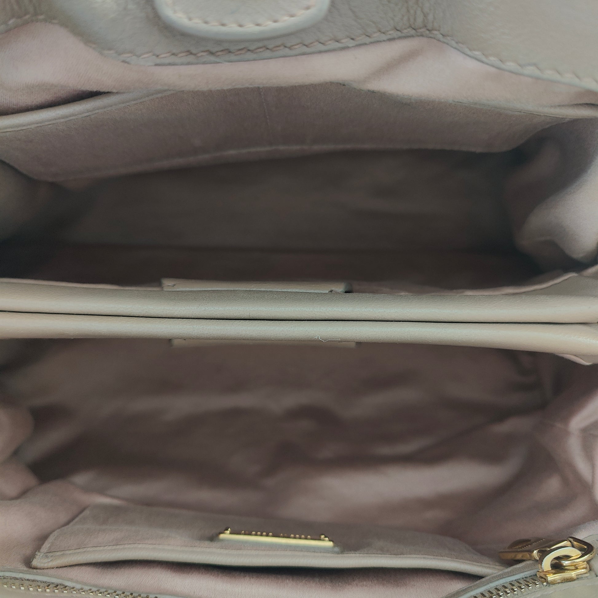 Nappa Matelasse Bauletto Top Handle Bowler Pomice