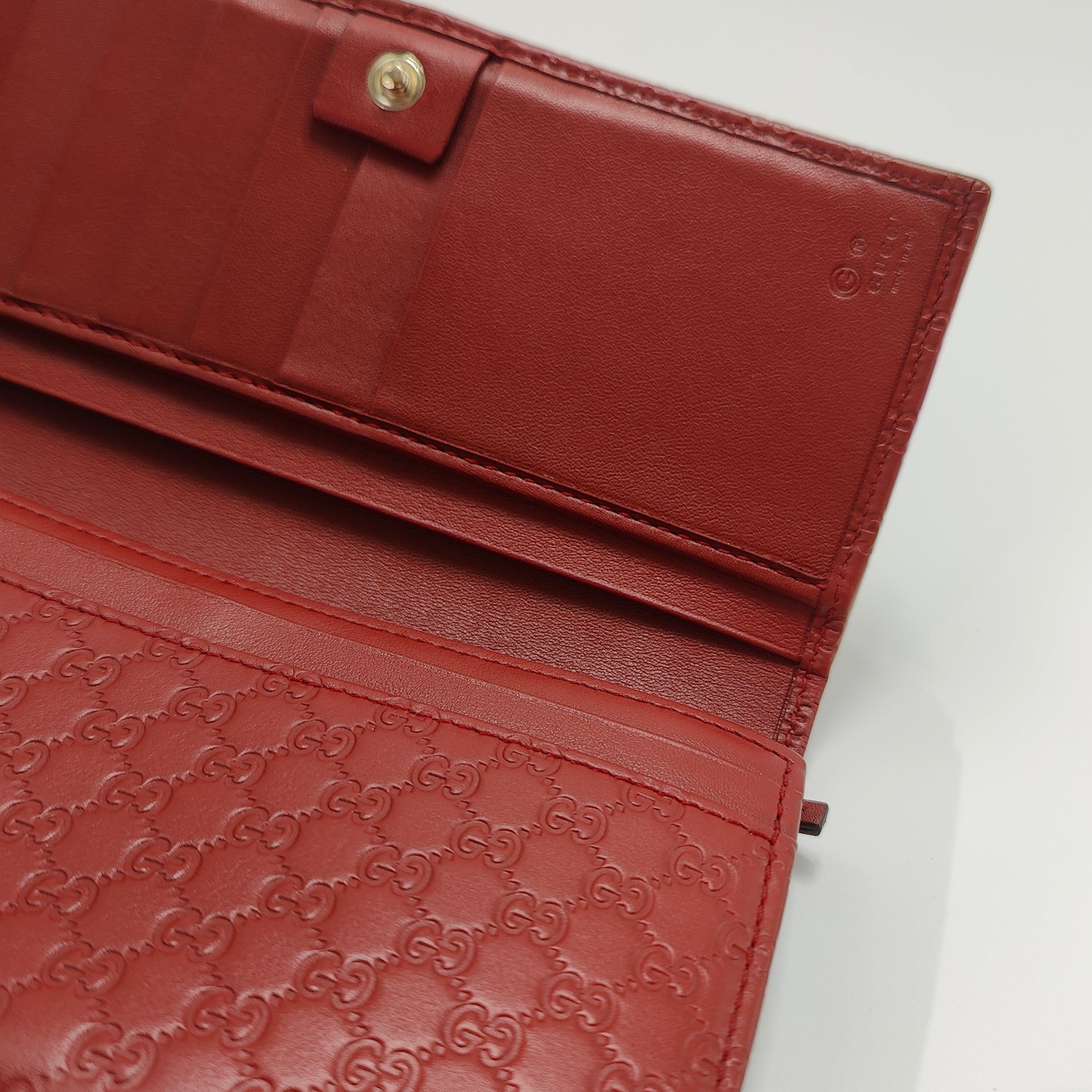 Continental Flap Wallet Microguccissima Leather Long