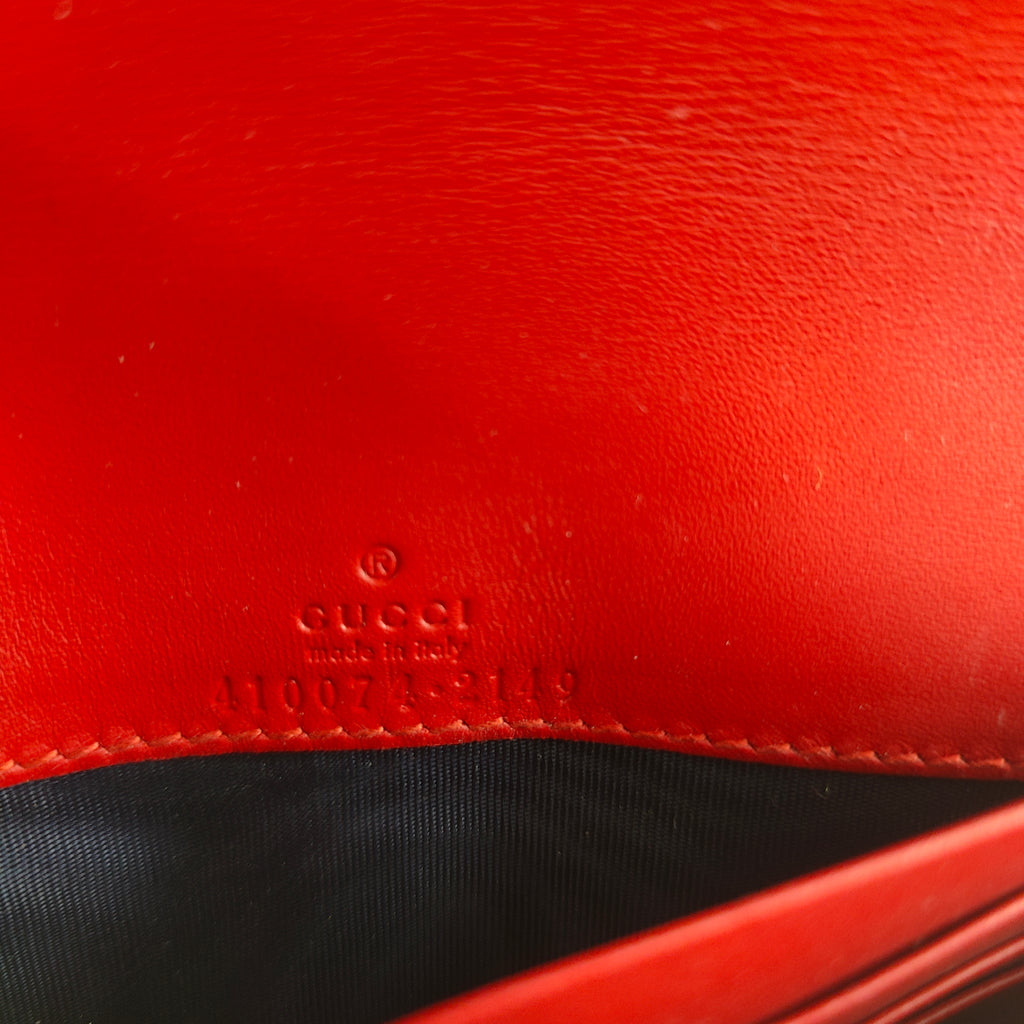 Continental Wallet Blooms Print GG Coated Canvas