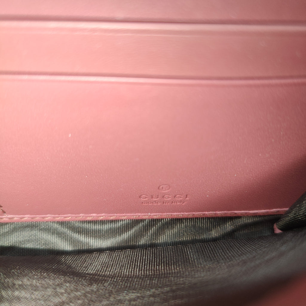 Continental Wallet Blooms Print GG Coated Canvas