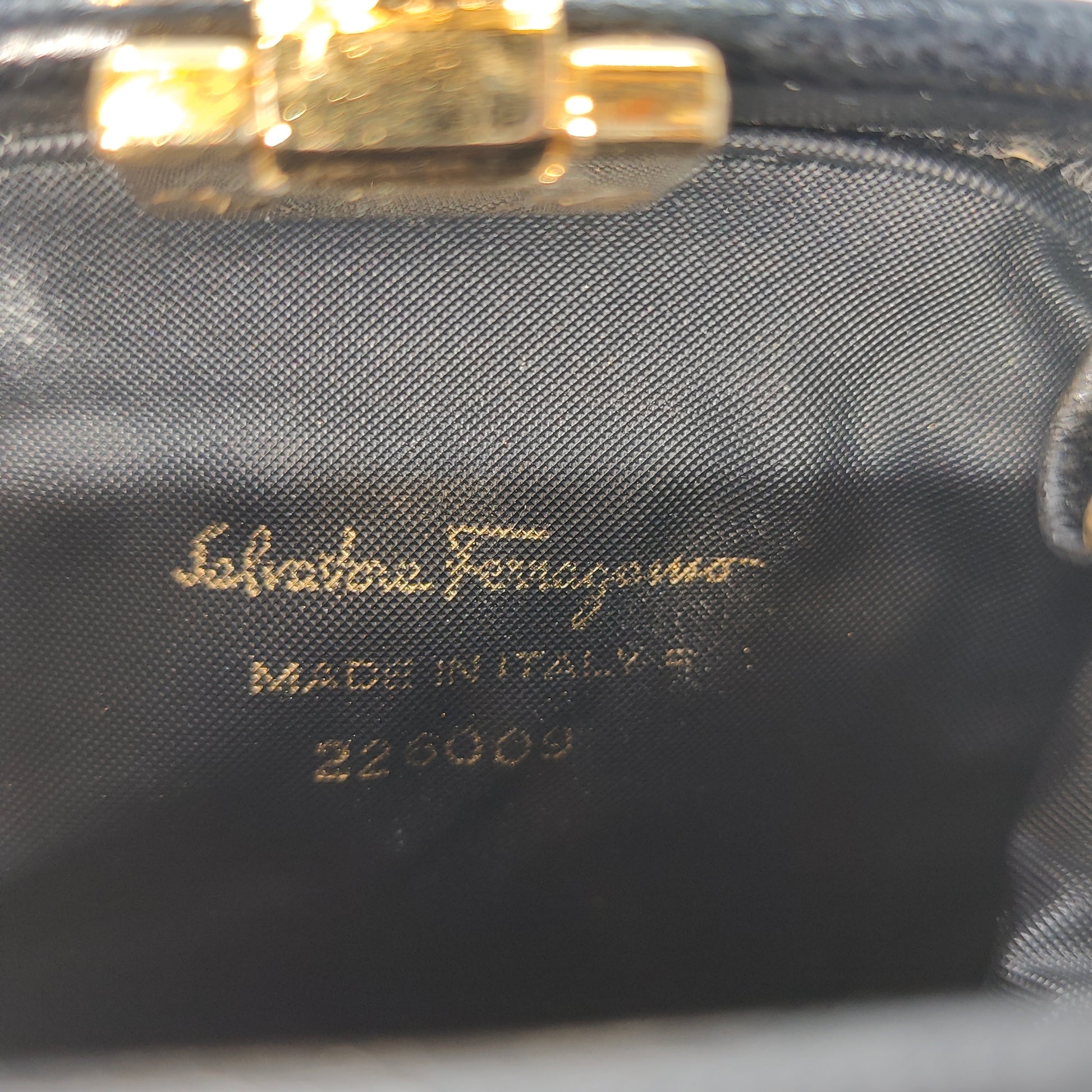 Gancini Coin Purse Leather Black