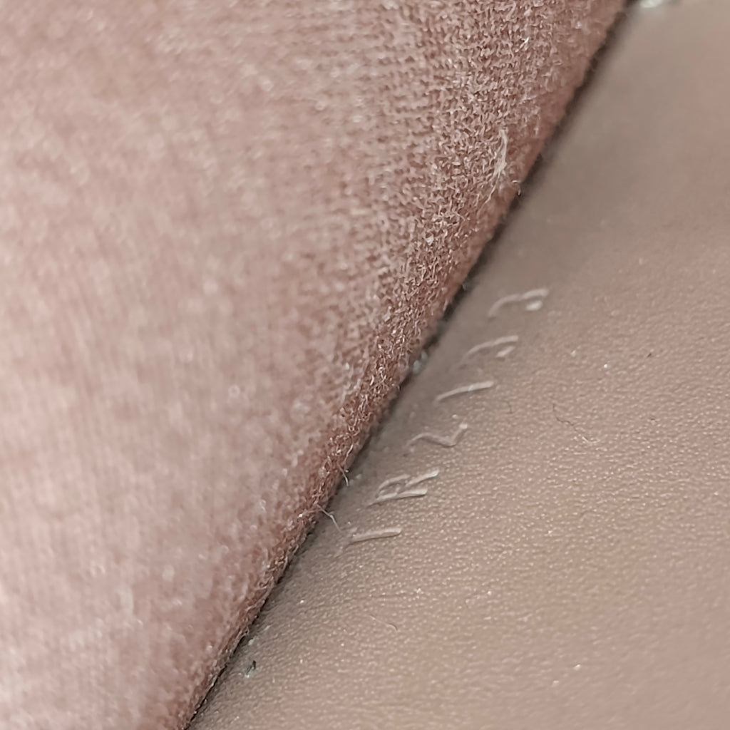 Rose Velours Vernis Leather Louise Clutch Bag