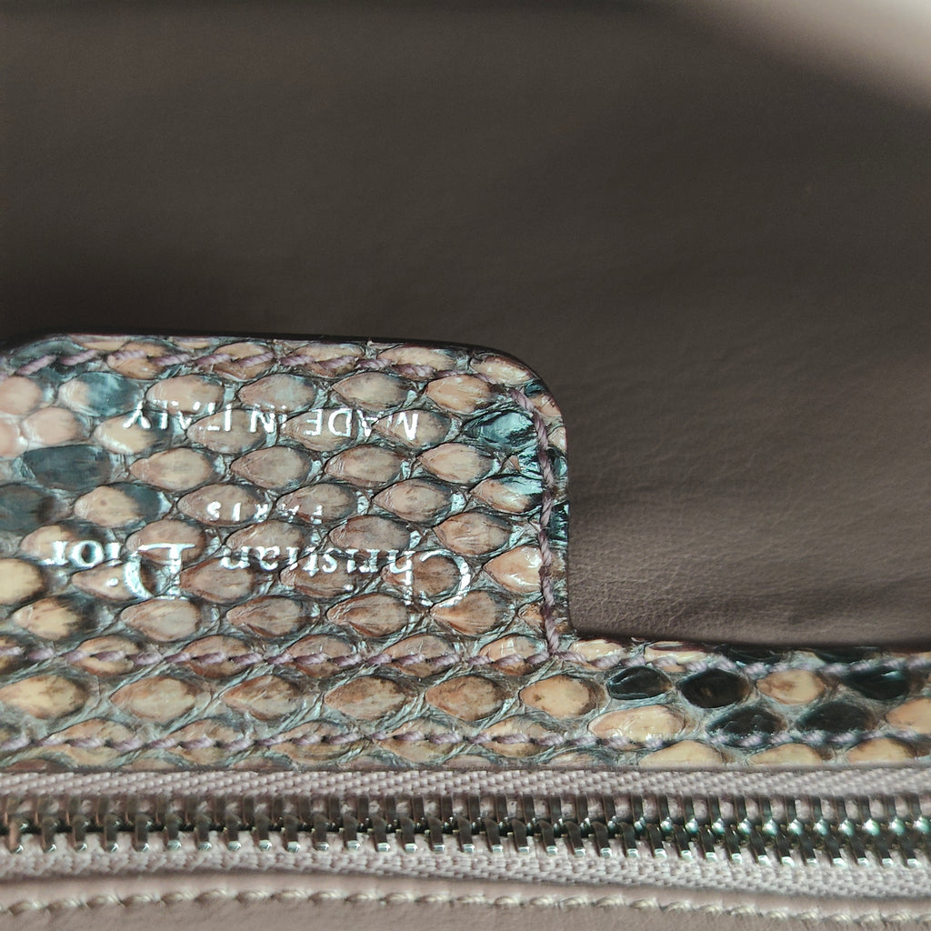 Vintage Python Demi Handbag