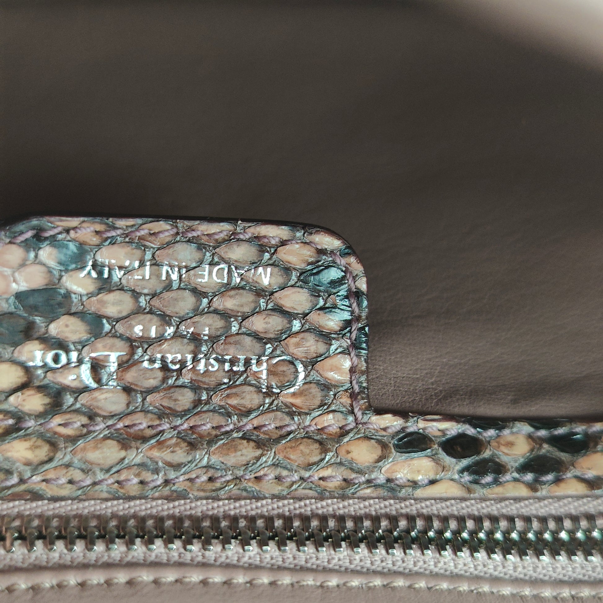 Vintage Python Demi Handbag