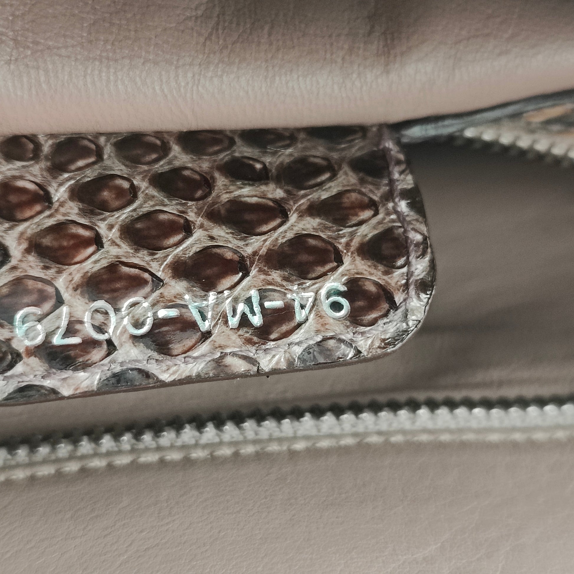 Vintage Python Demi Handbag