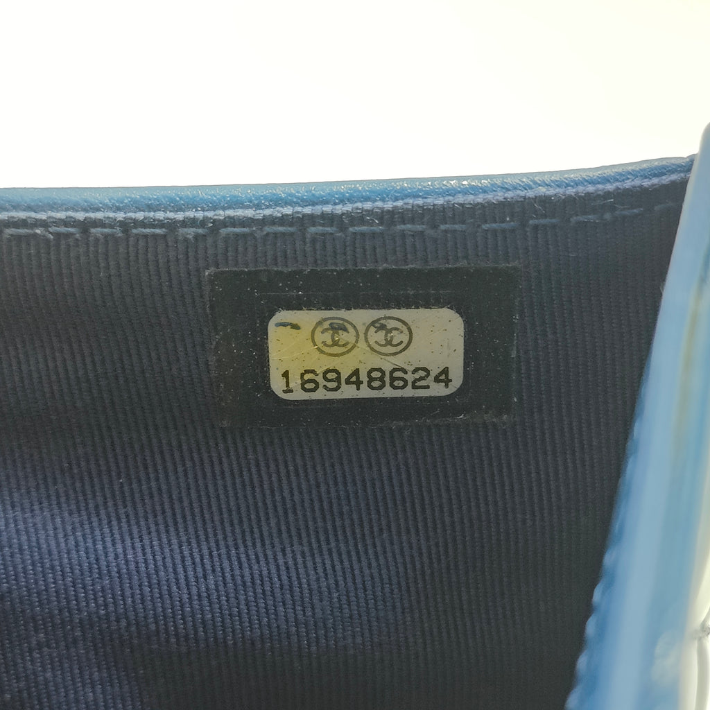 CC Brilliant Flap Wallet Quilted Patent Long