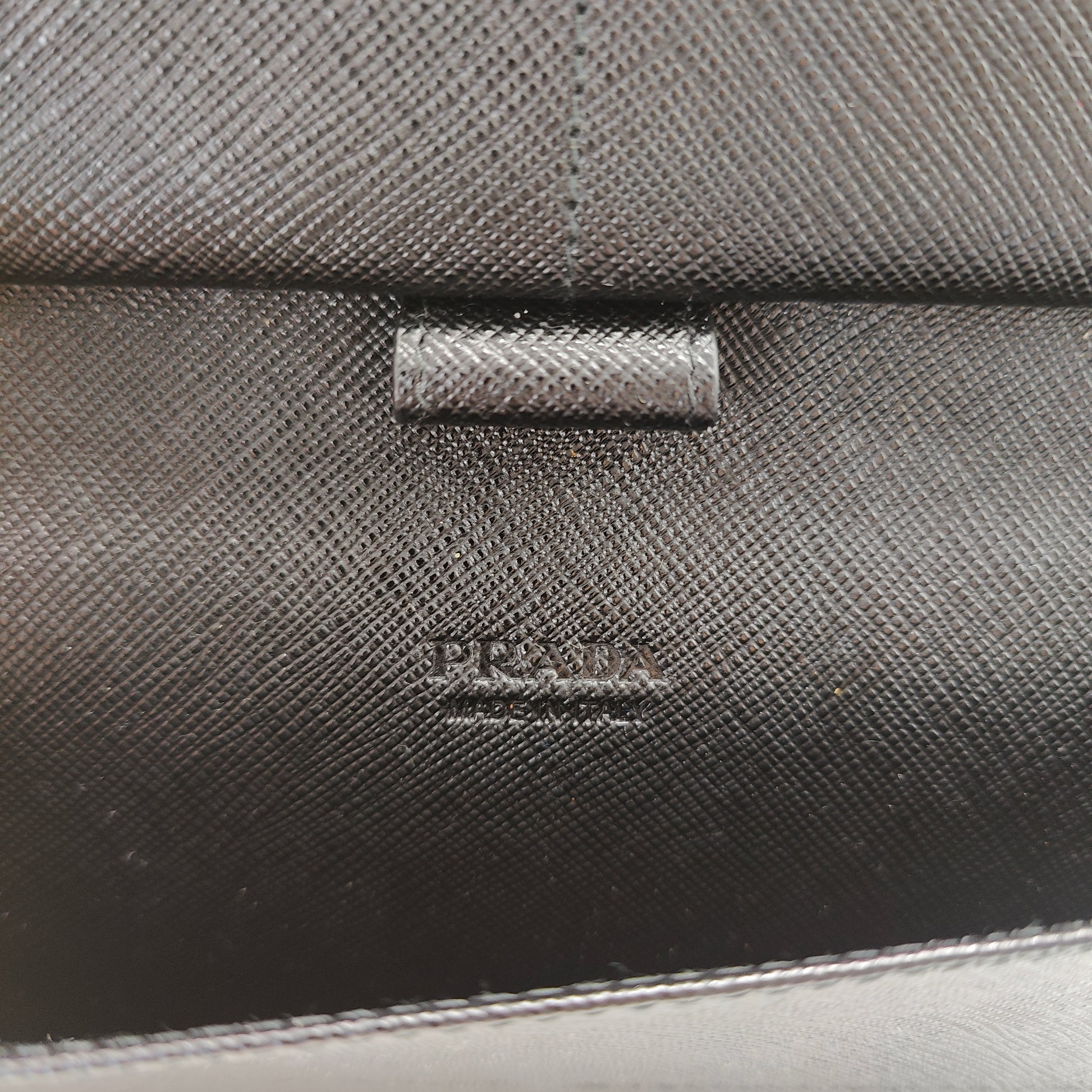 Vertical Bifold Saffiano Leather