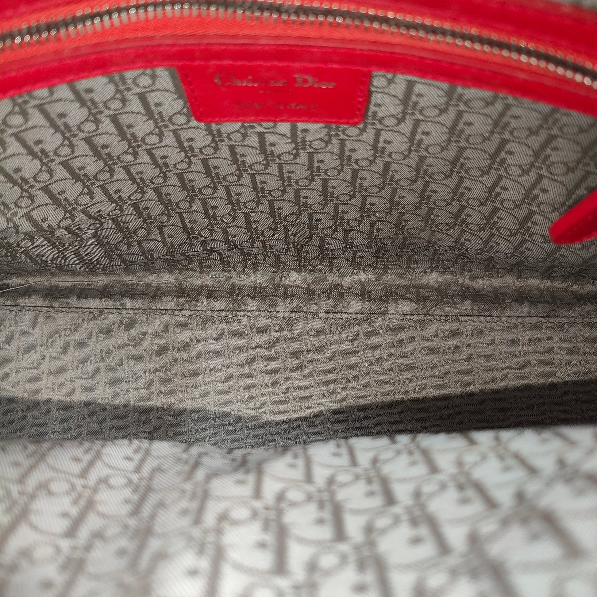 Lady Dior Handbag Cannage Quilt Lambskin Large