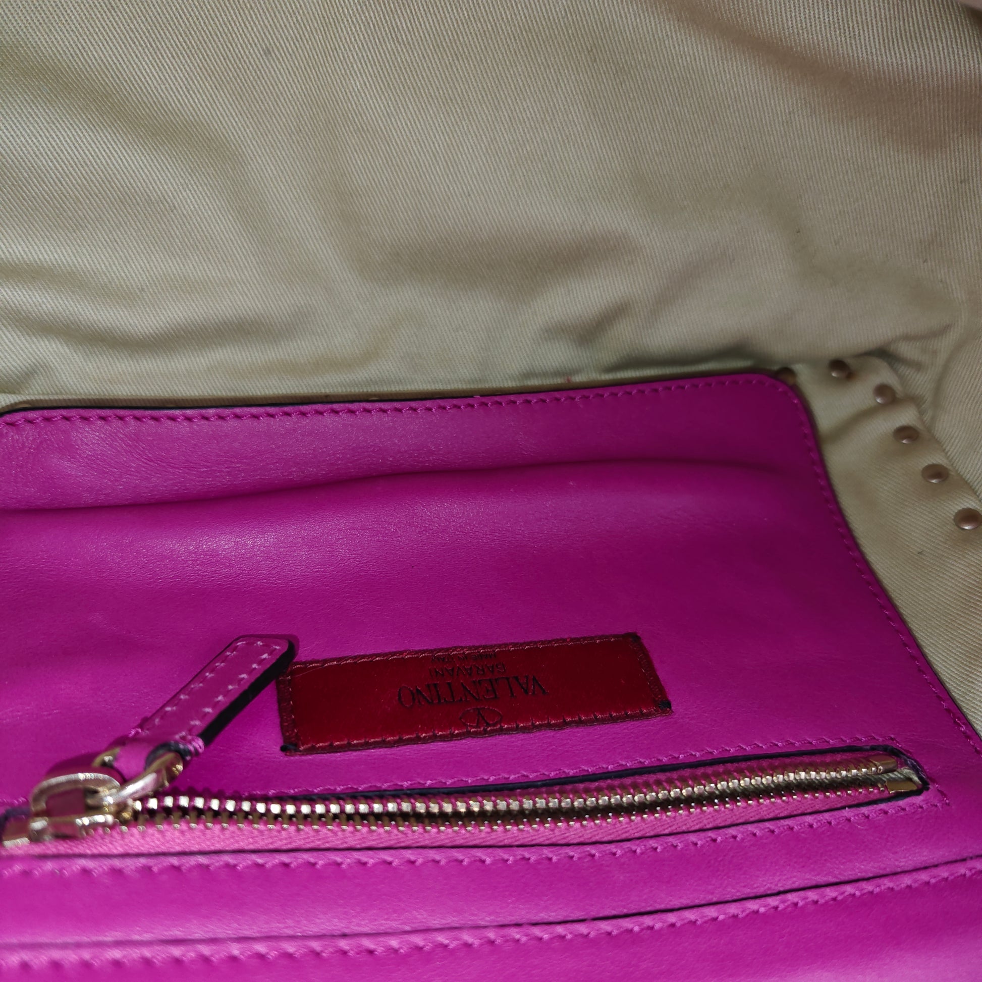 Rockstud Tote Rigid Leather Small