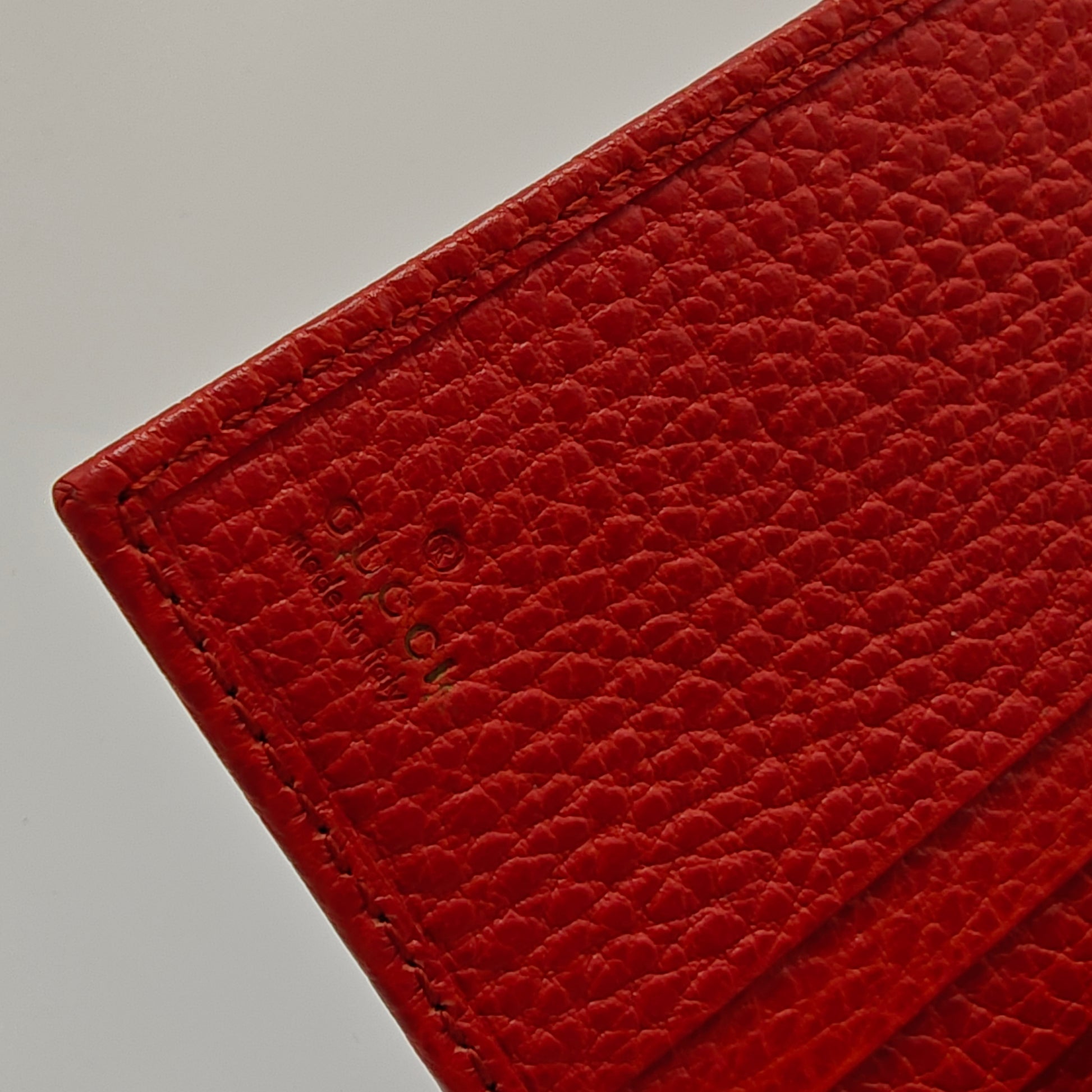 GG  Flap Card Case Leather