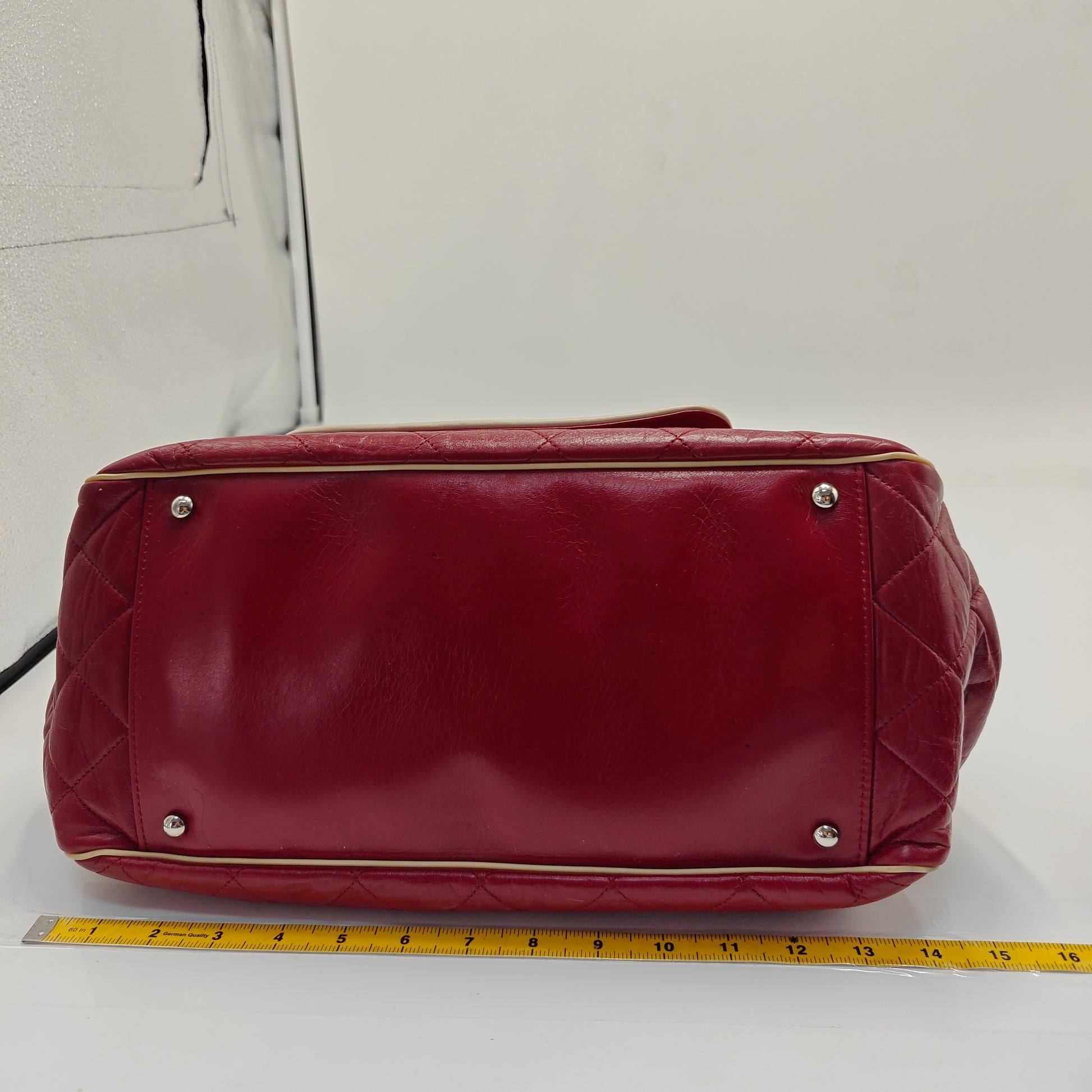 East West Mademoiselle Accordion Flap Bag Quilted Lambskin
