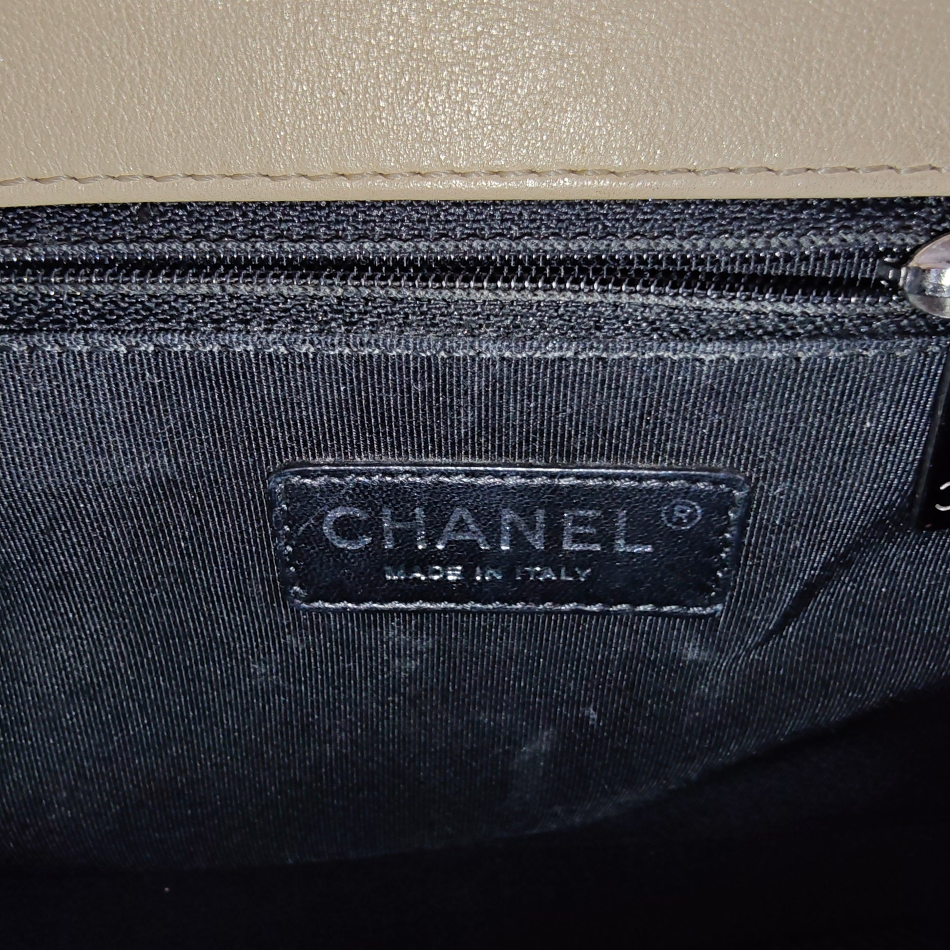 Boy Flap Bag Quilted Patent Large