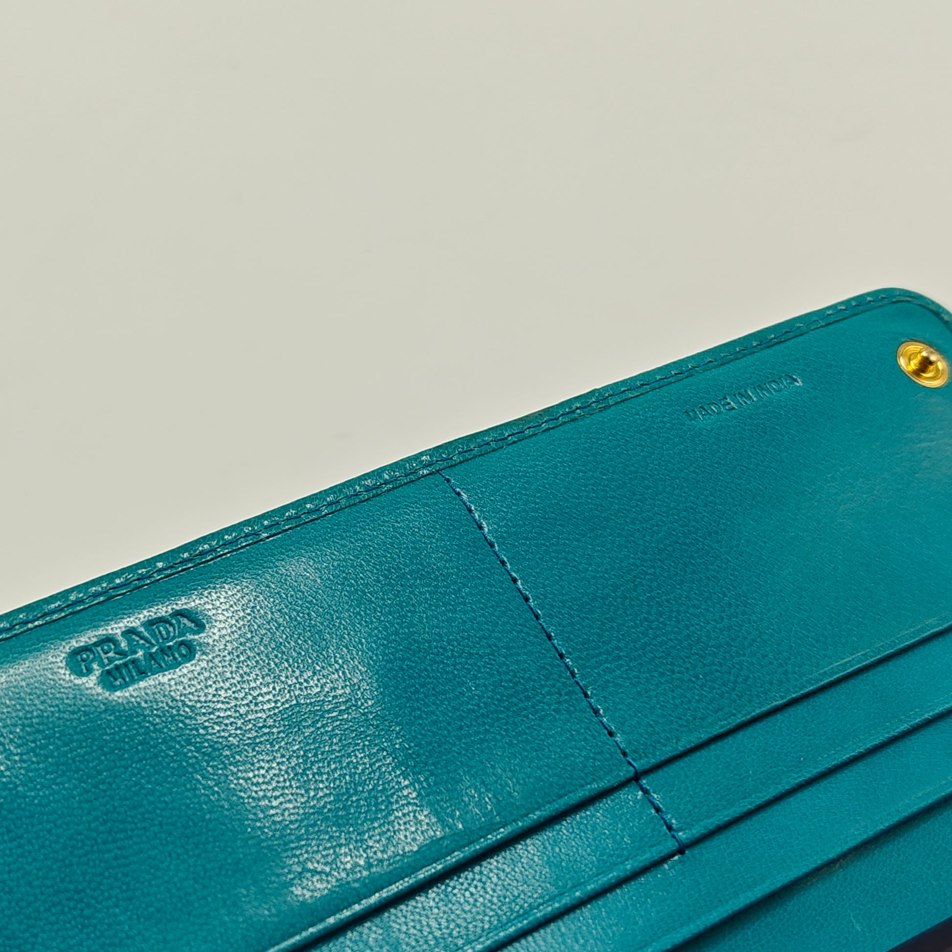 Madras Woven Leather Wallet