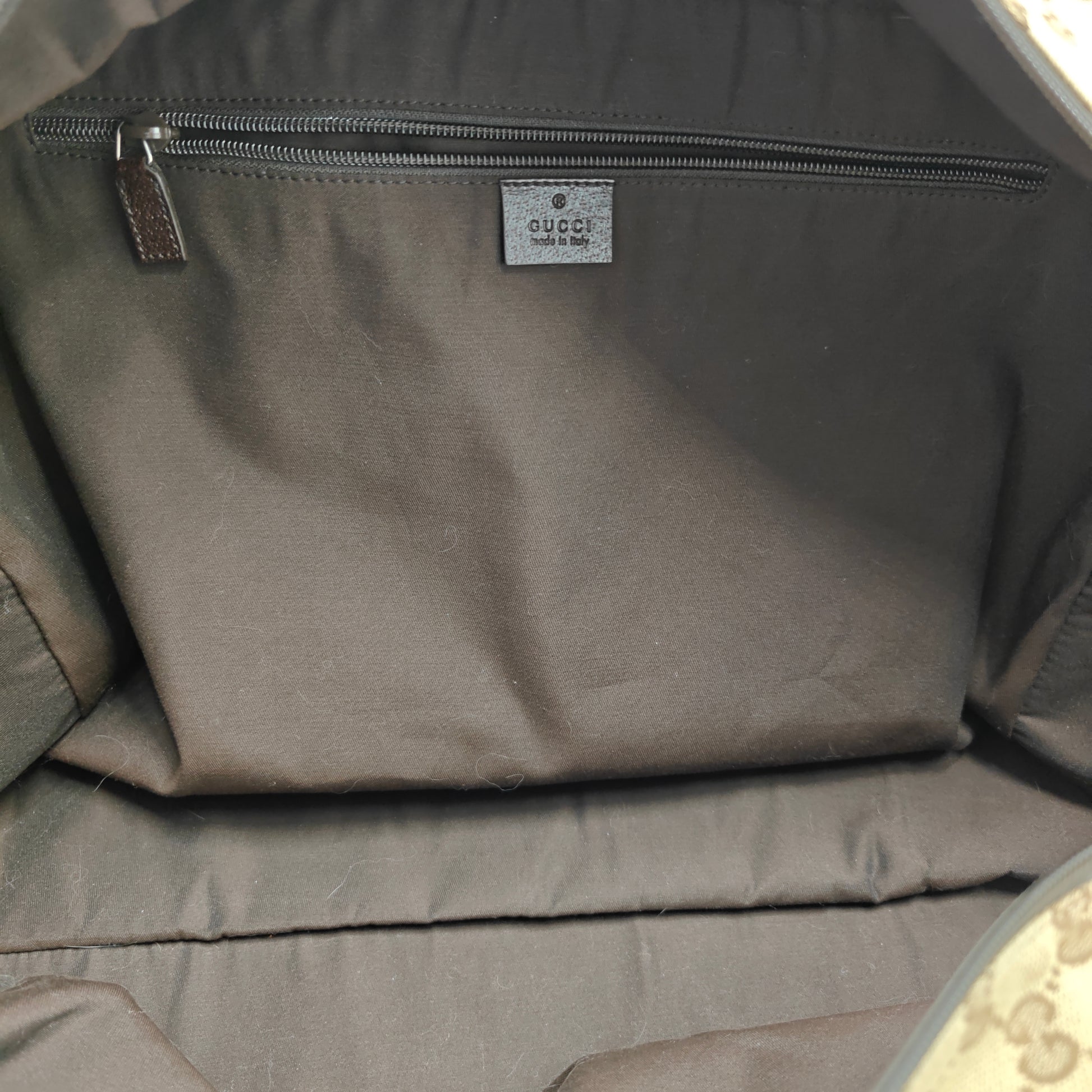 Web Strap Carry On Duffle Bag GG Canvas Large