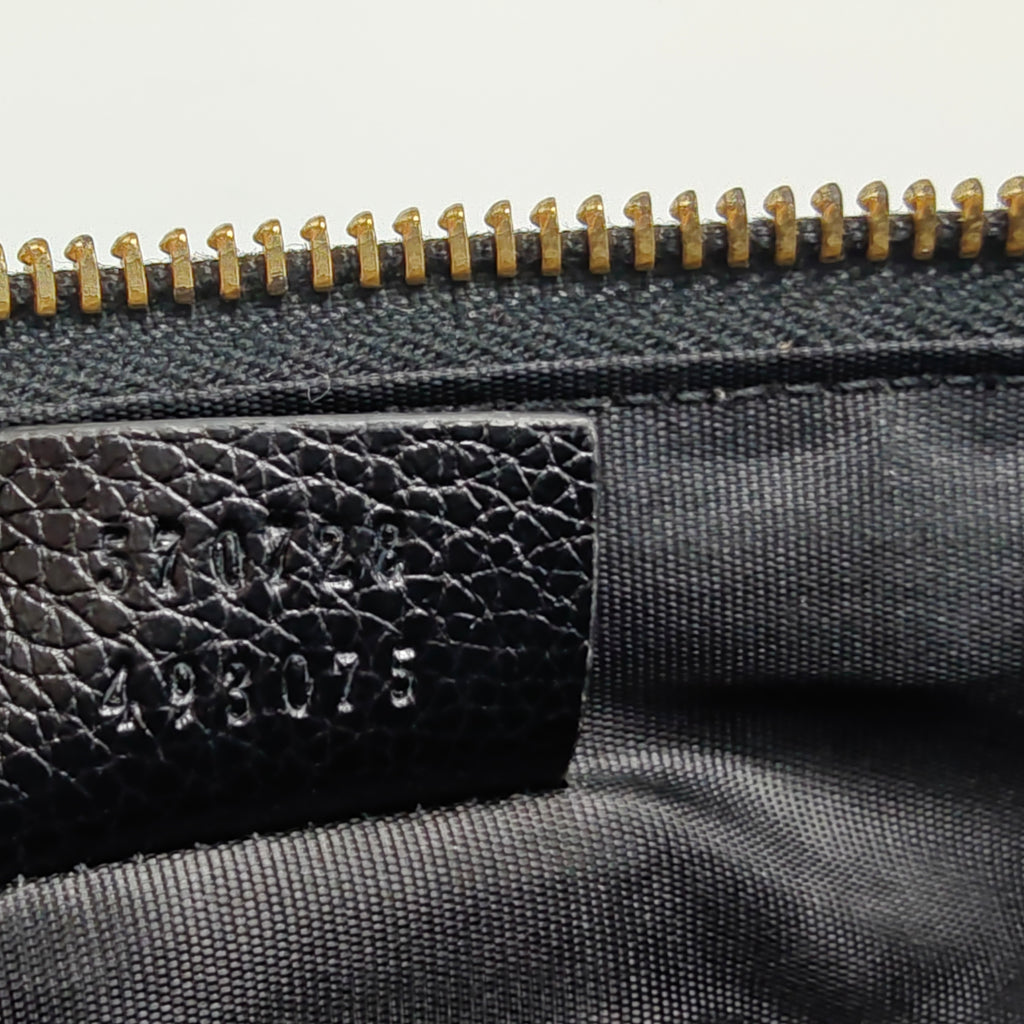 GG Zip Pouch Leather