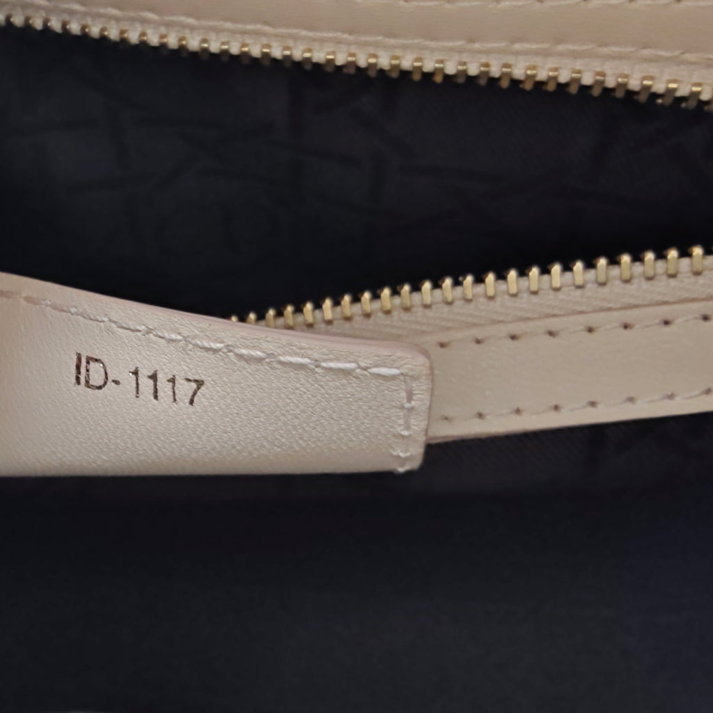 Lady Dior Bag Cannage Quilt Lambskin Medium Light Pink