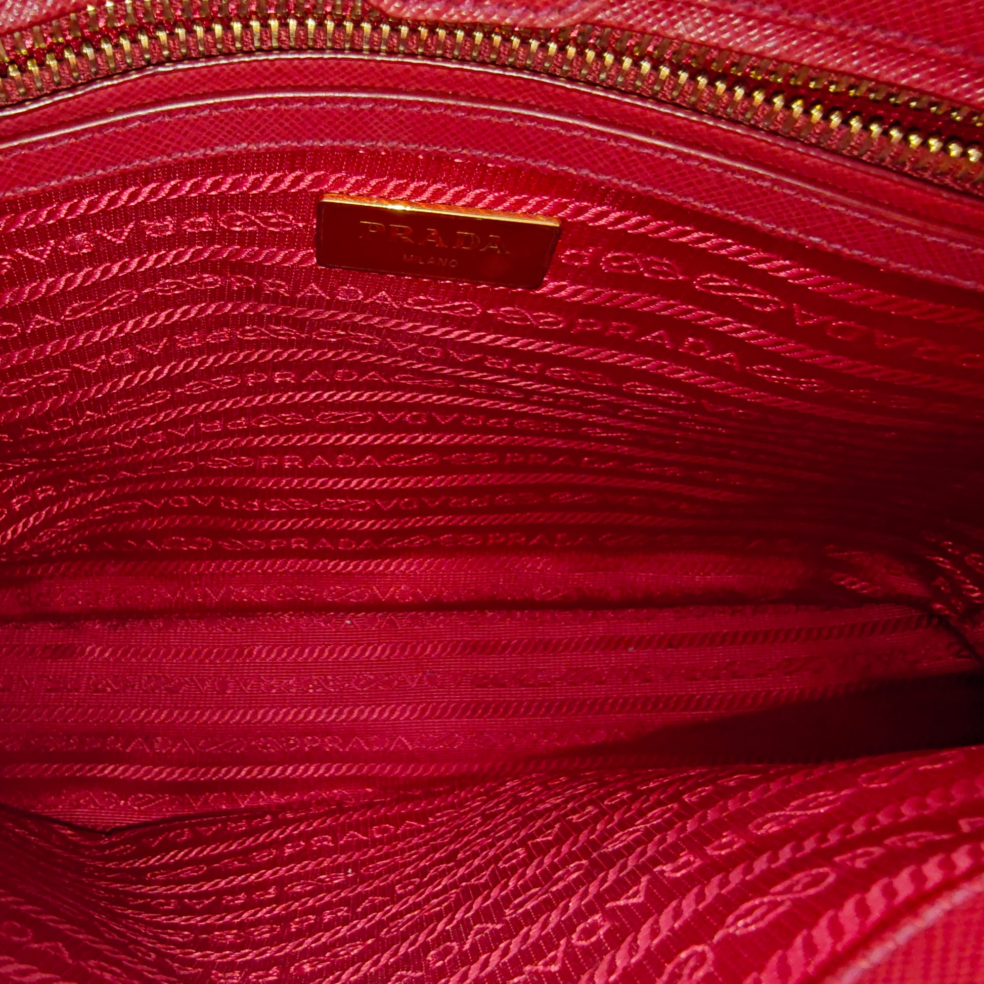 Double Zip Lux Tote Saffiano Leather Medium