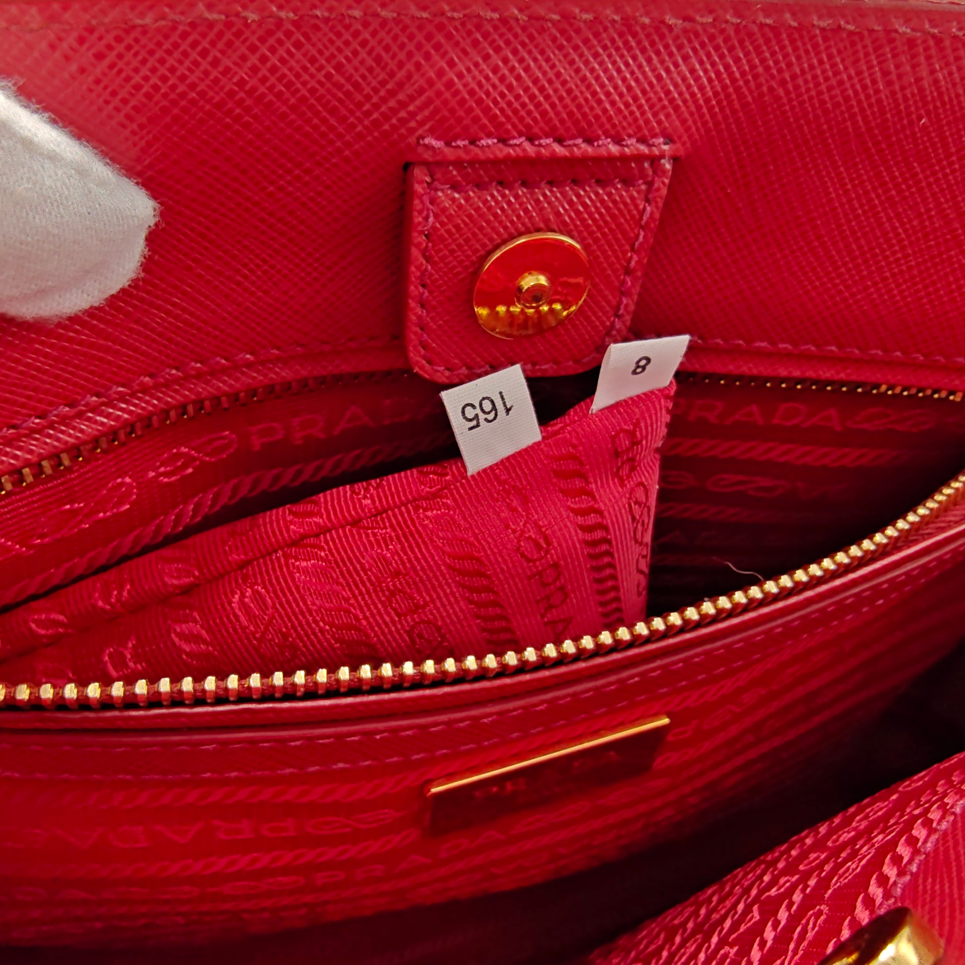 Double Zip Lux Tote Saffiano Leather Medium