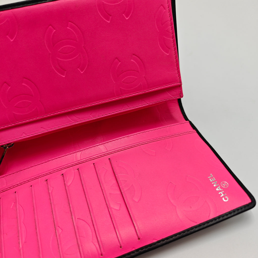 Cambon Bifold Wallet Quilted Lambskin Long