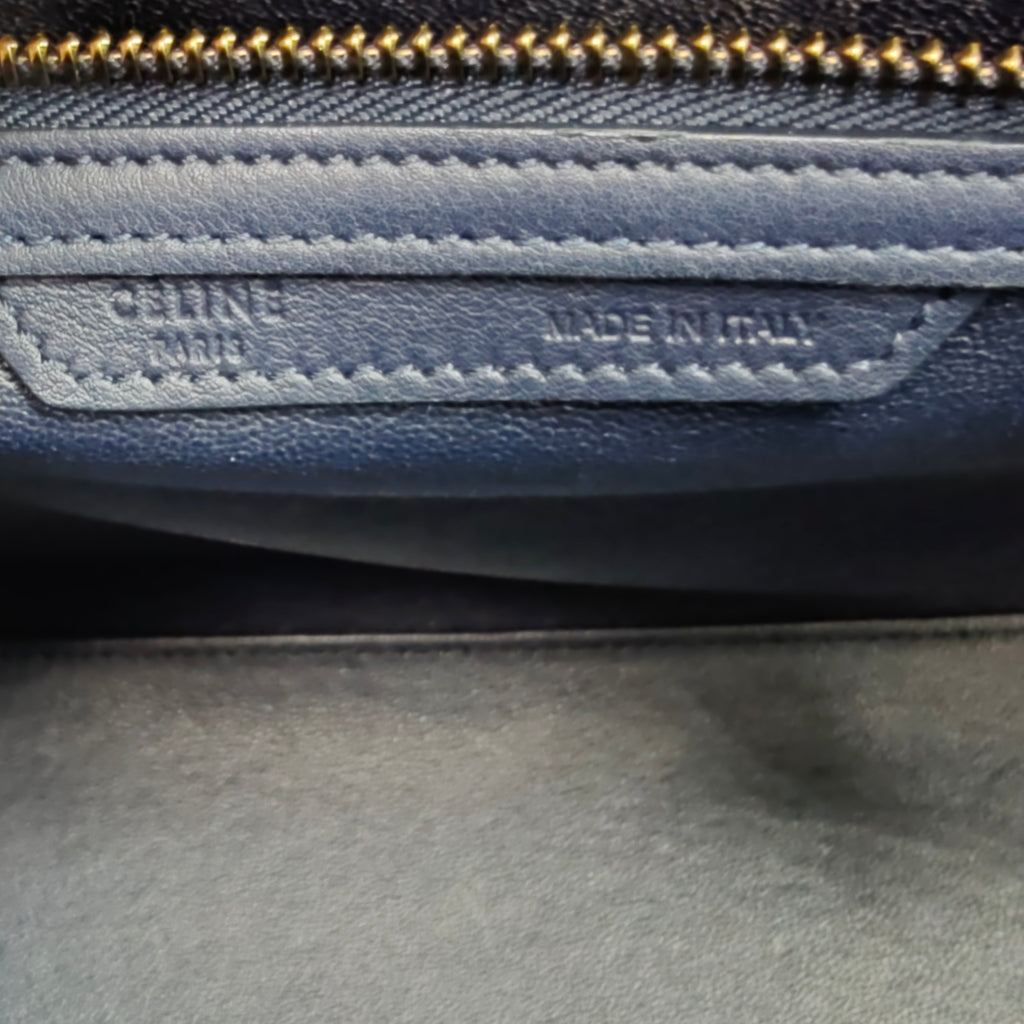 Luggage Bag Grainy Leather Micro