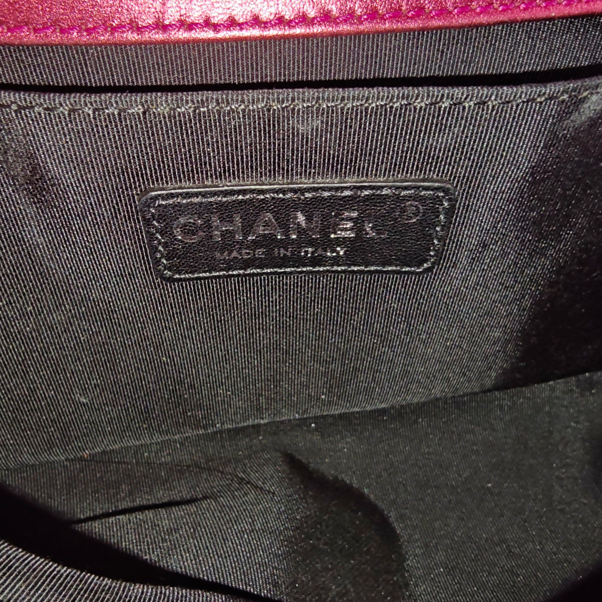 Boy Flap Bag Quilted Patent Old Medium