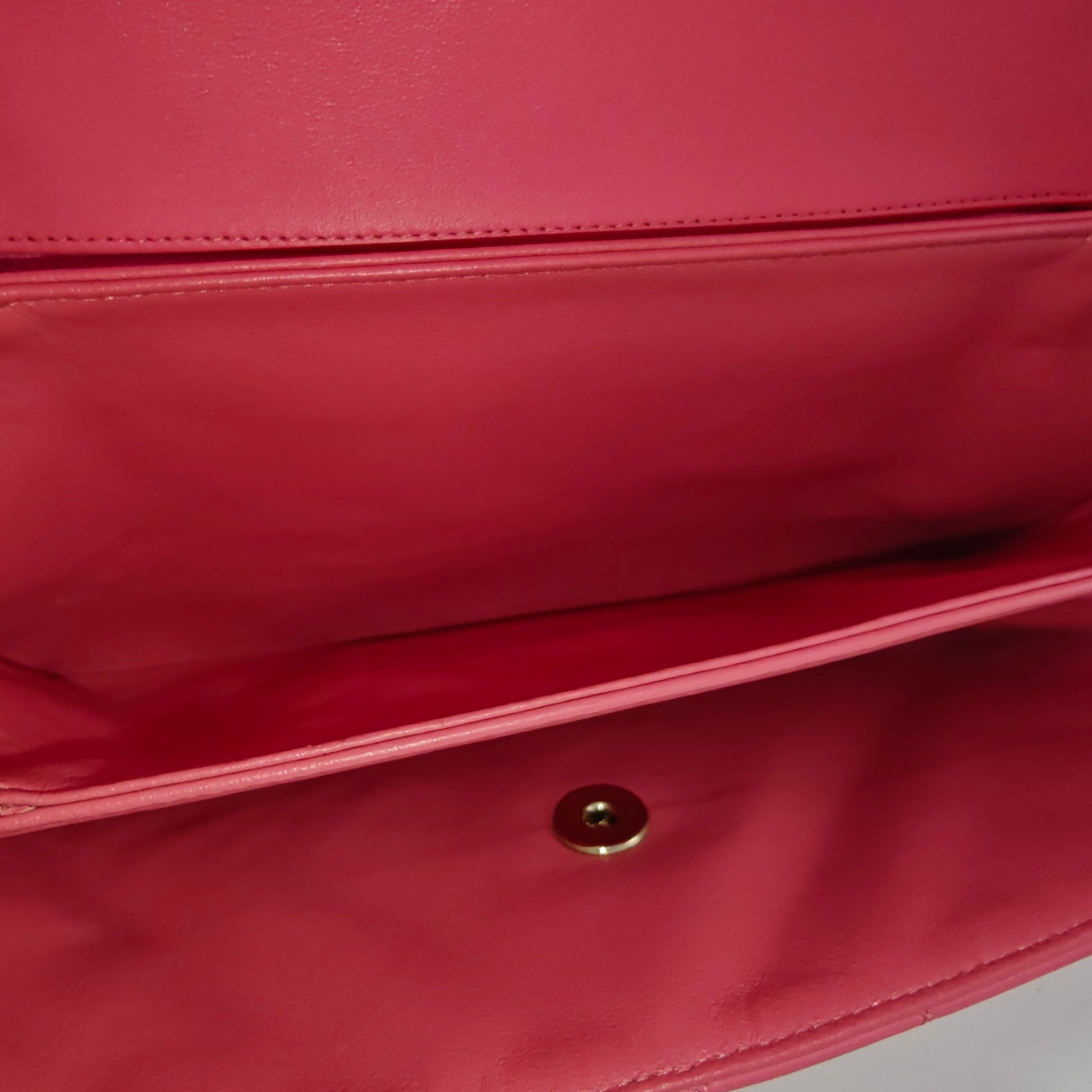Quilted Lambskin Wallet On Chain Pink