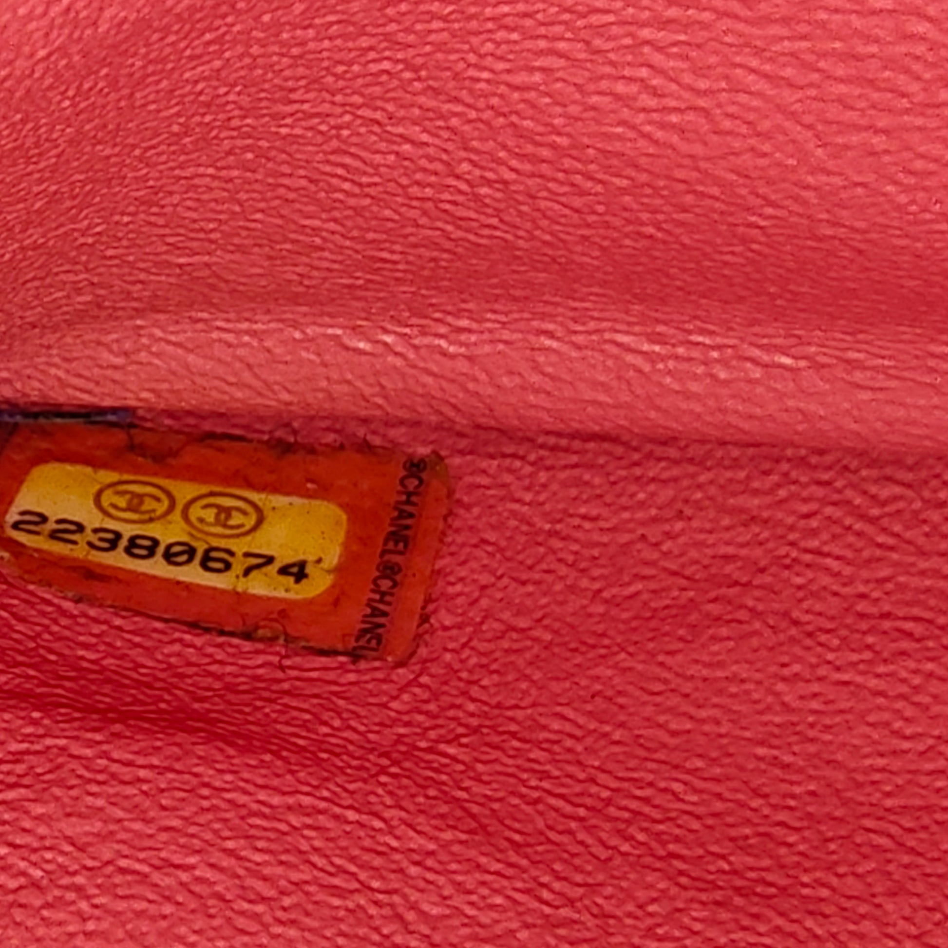 Quilted Lambskin Wallet On Chain Pink