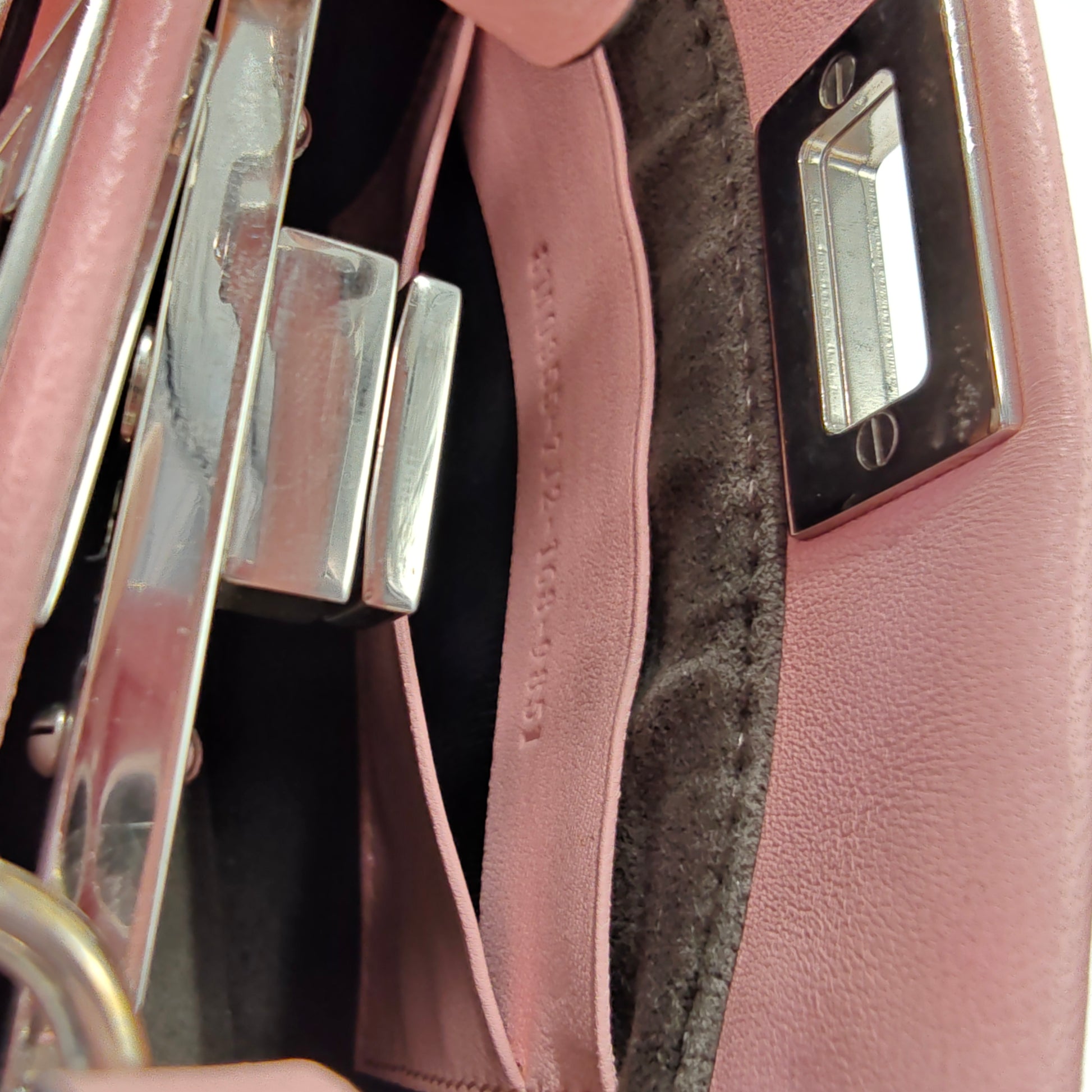 Peekaboo Bag Floral Embellished Leather Micro