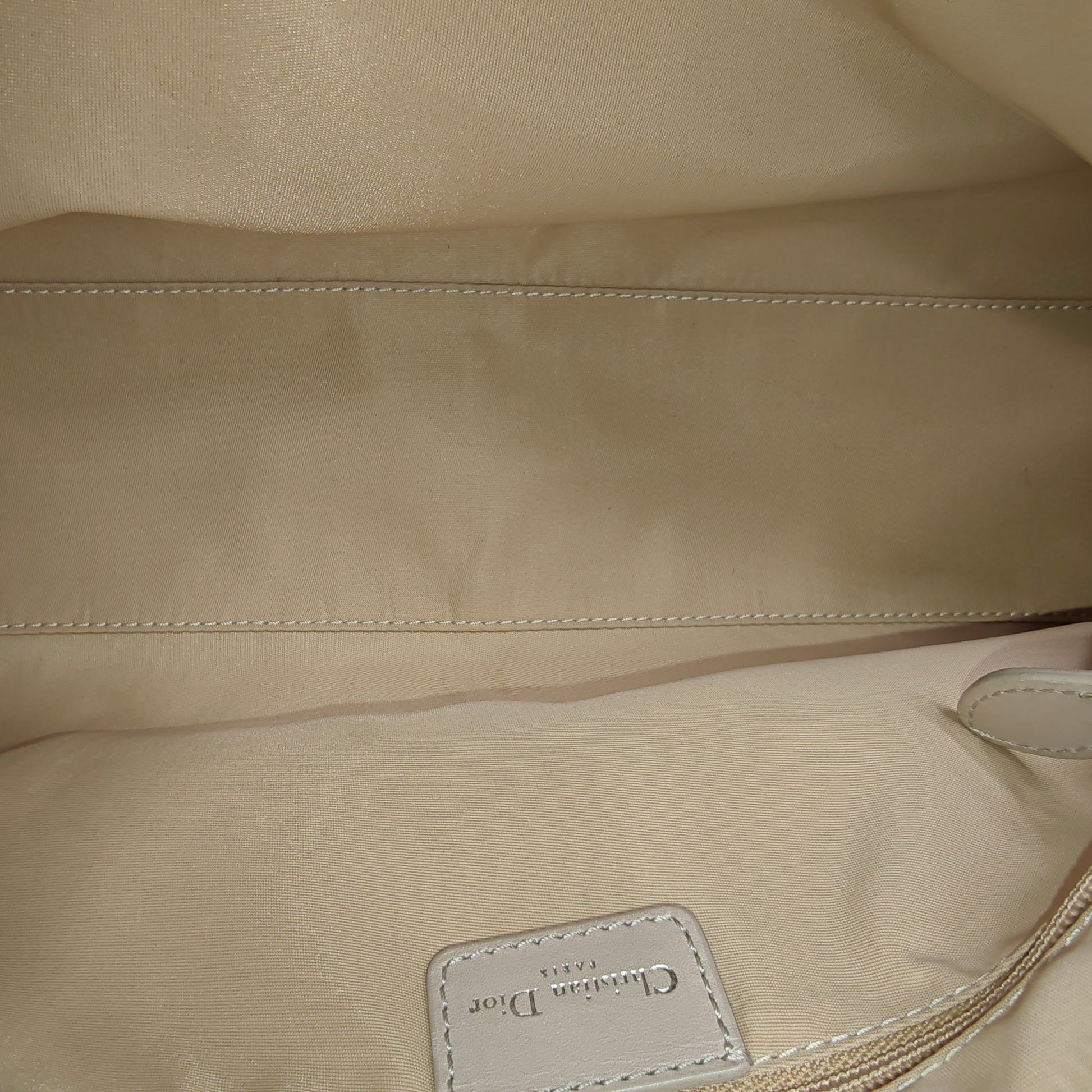 Vintage Trotter Romantique Zip Shoulder Bag Diorissimo Coated Canvas