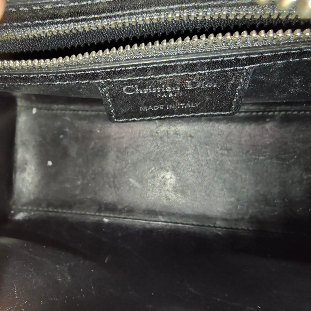 Lady Dior Bag Patch Embellished Leather Medium