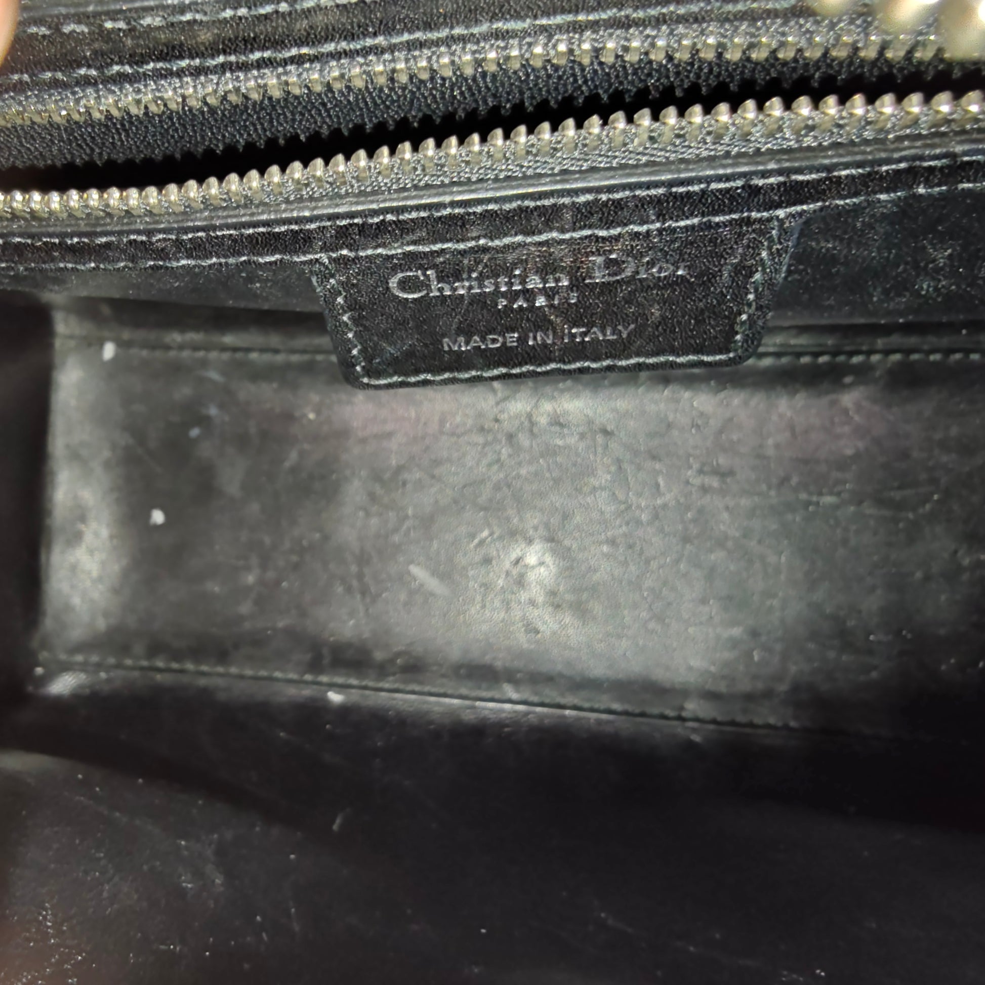 Lady Dior Bag Patch Embellished Leather Medium