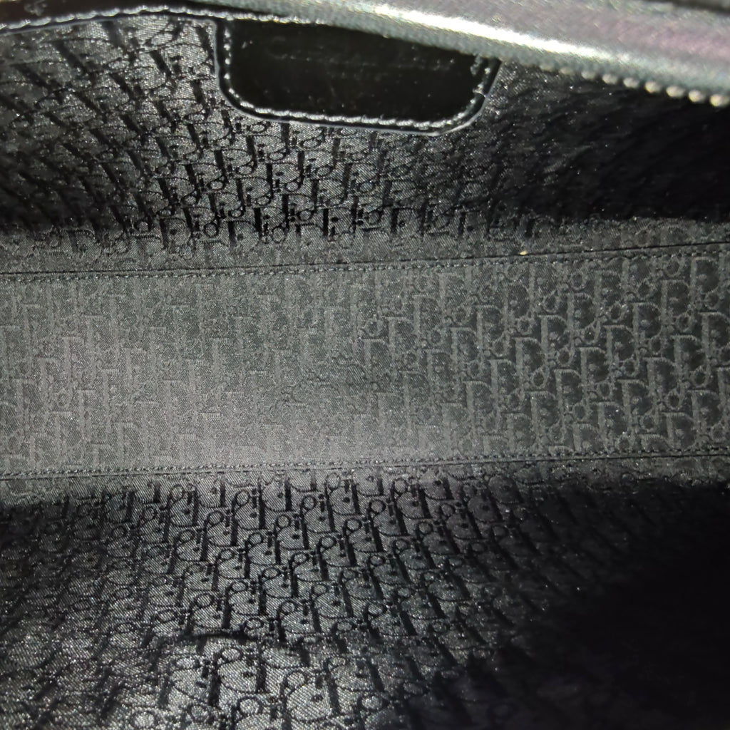 Lady Dior Bag Cannage Quilt Patent Large