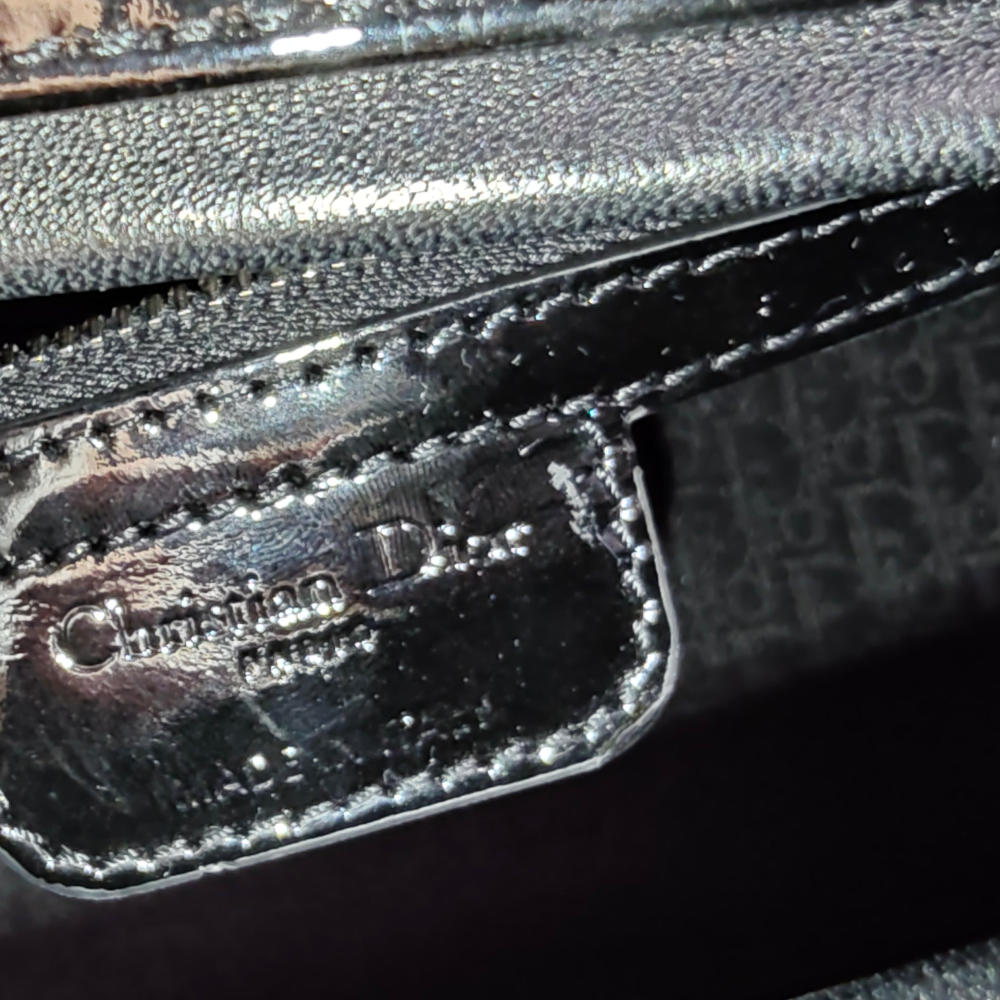 Lady Dior Bag Cannage Quilt Patent Large