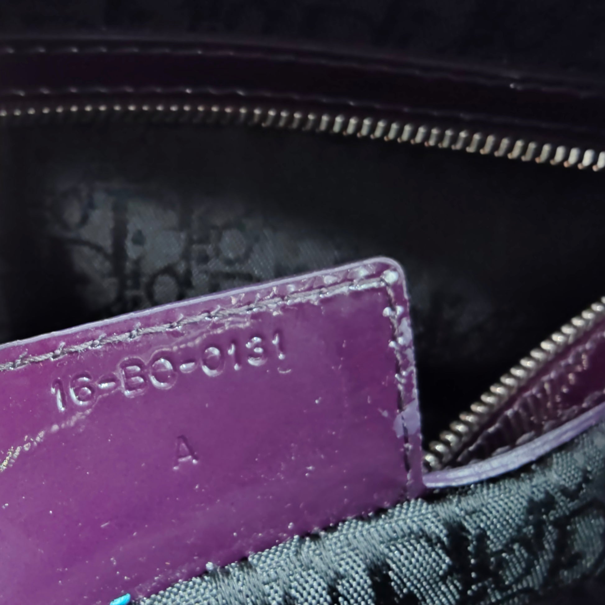 Lady Dior Bag Cannage Quilt Patent Large