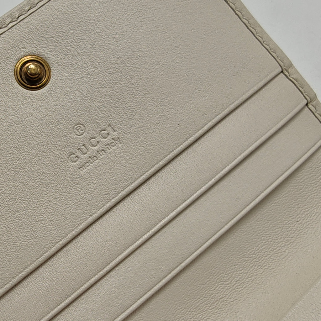 GG Marmont Card Case Wallet Matelasse Leather