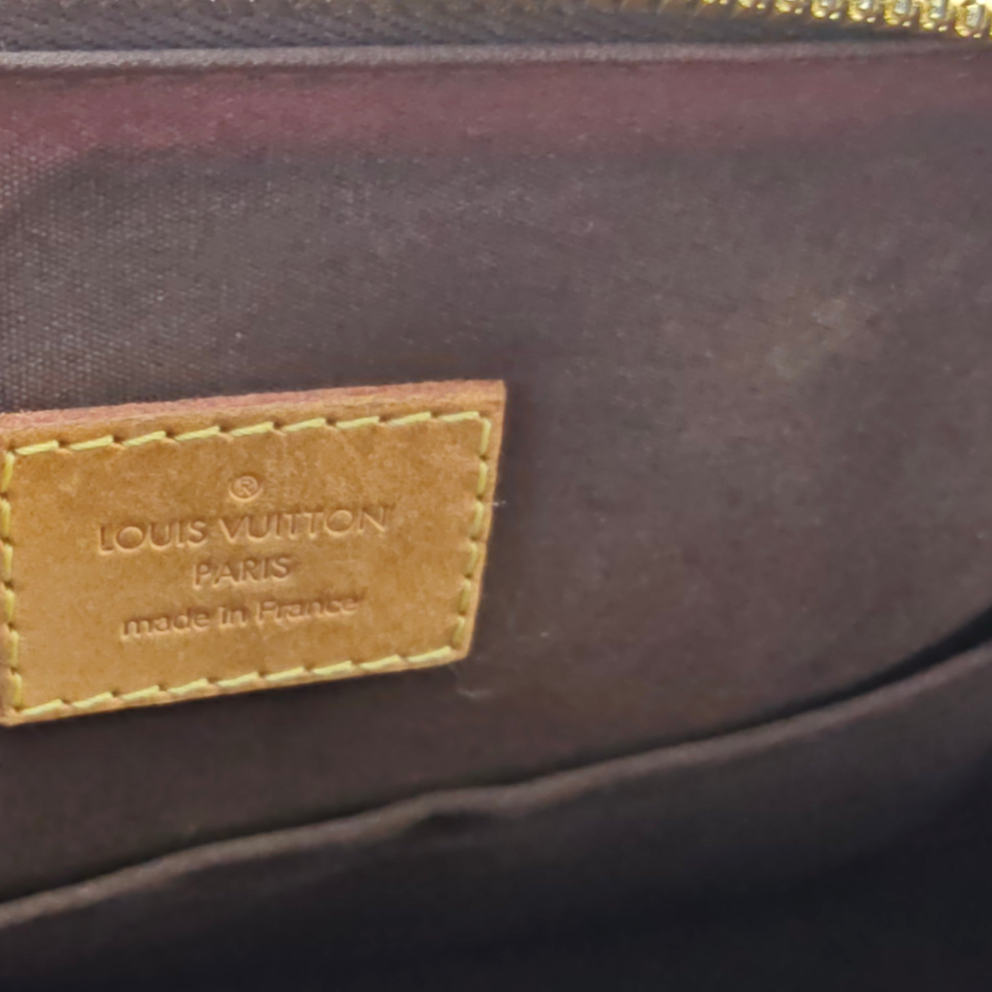 Alma Handbag Monogram Vernis GM