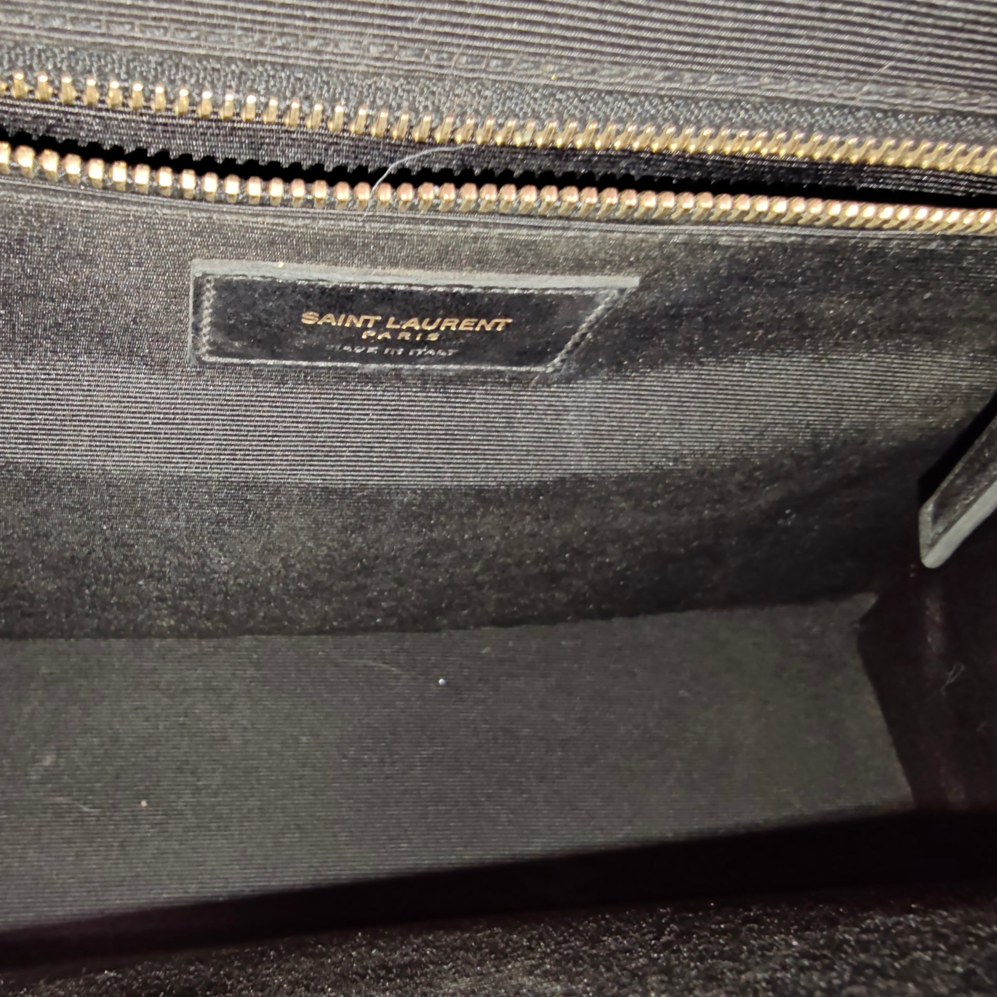 Classic Monogram Envelope Satchel Matelasse Chevron Leather Large