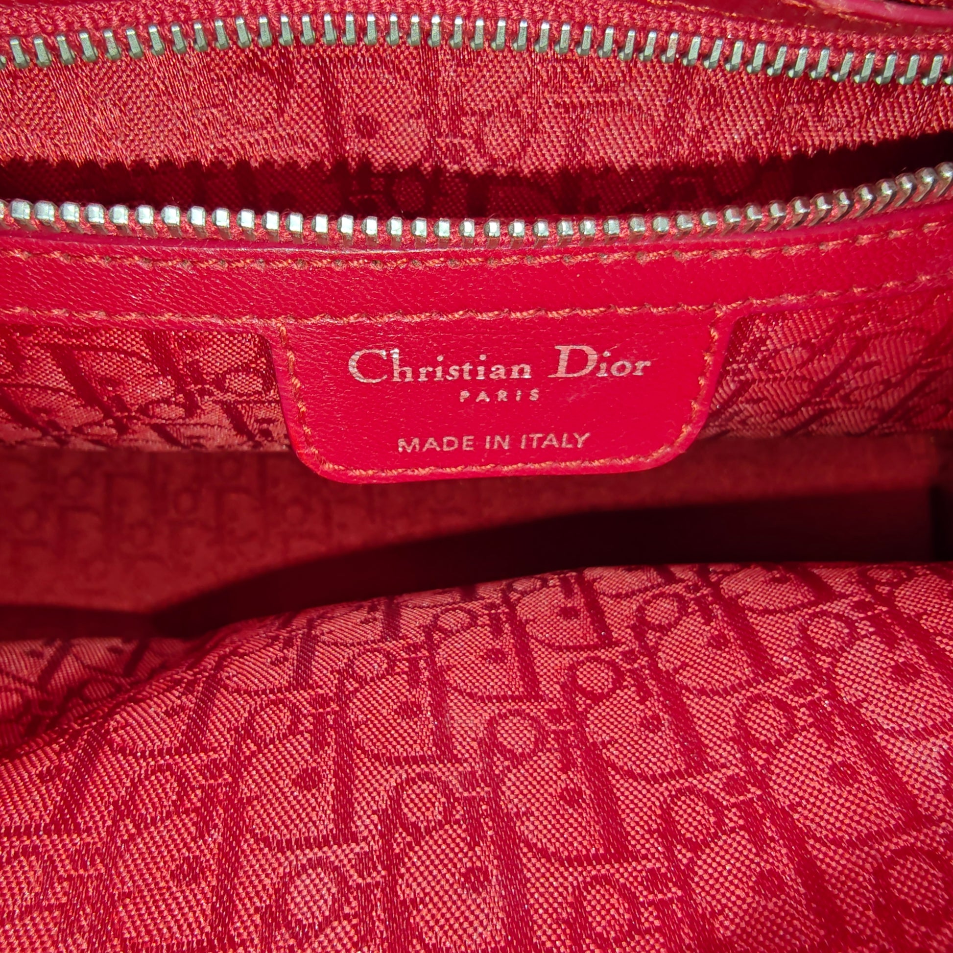 Lady Dior Bag Cannage Quilt Lambskin Medium