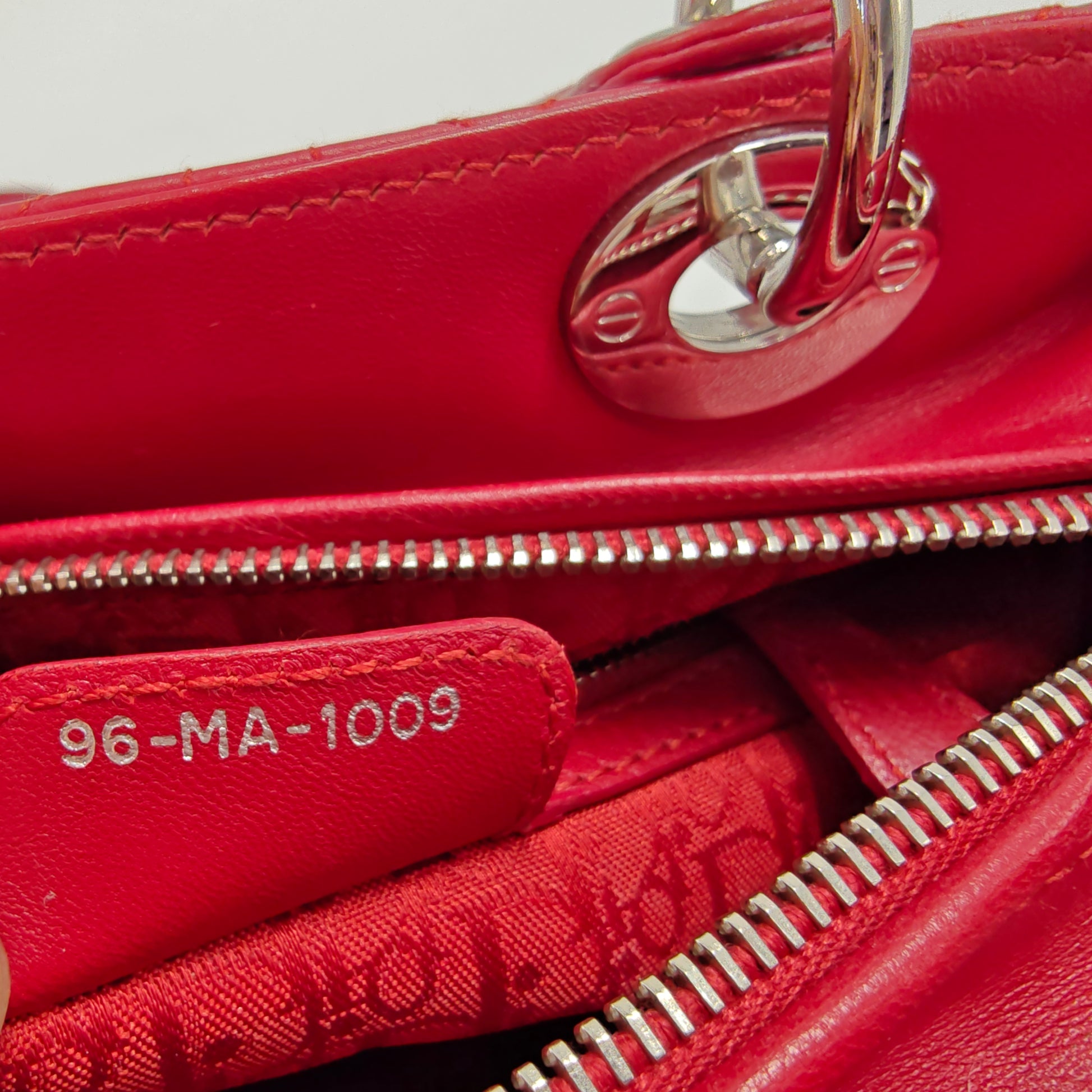 Lady Dior Bag Cannage Quilt Lambskin Medium